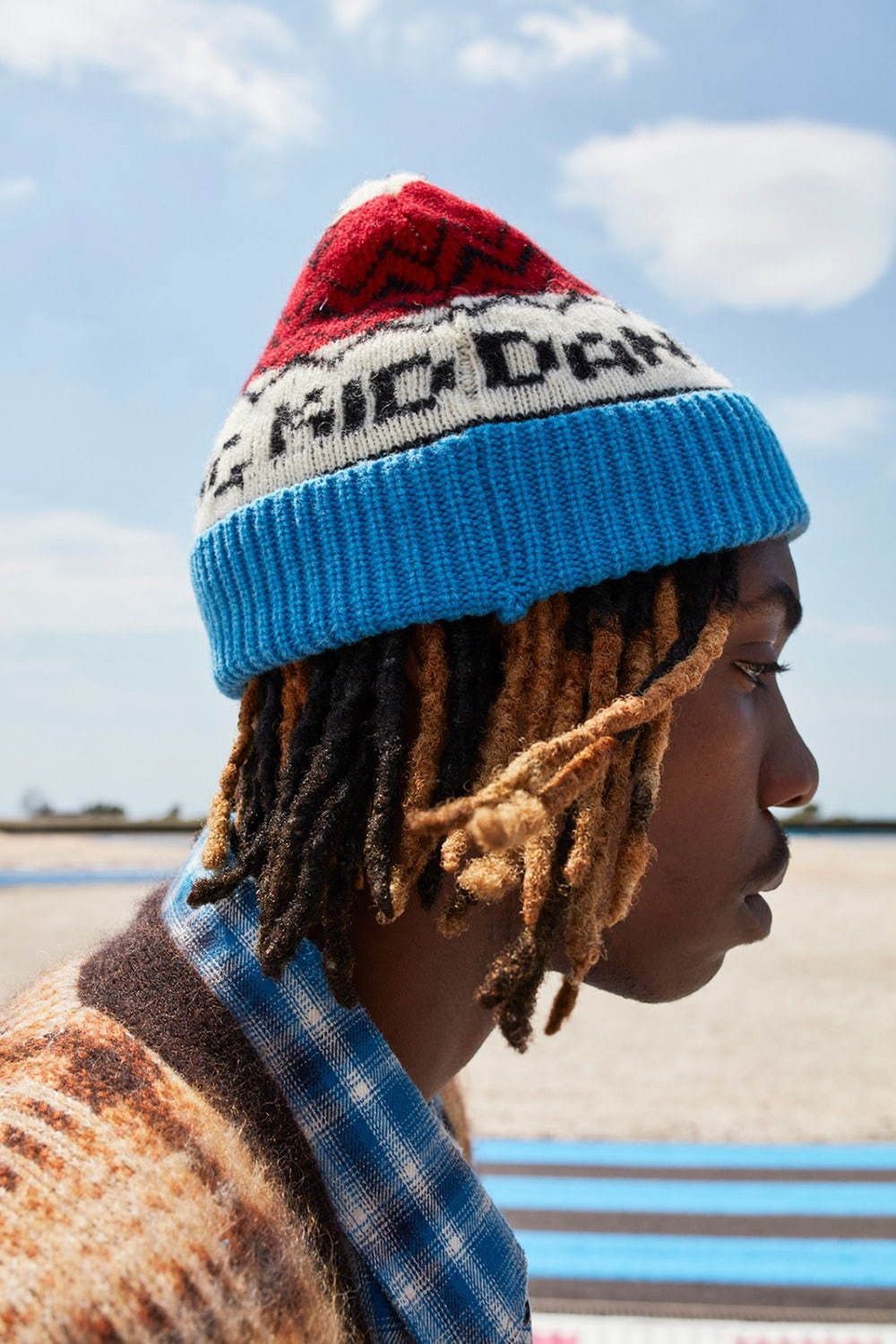Celine CELINE BY HEDI SLIMANE 21SS DANCING KID FAIR ISLE BEANIE Size ONE SIZE - 9 Thumbnail