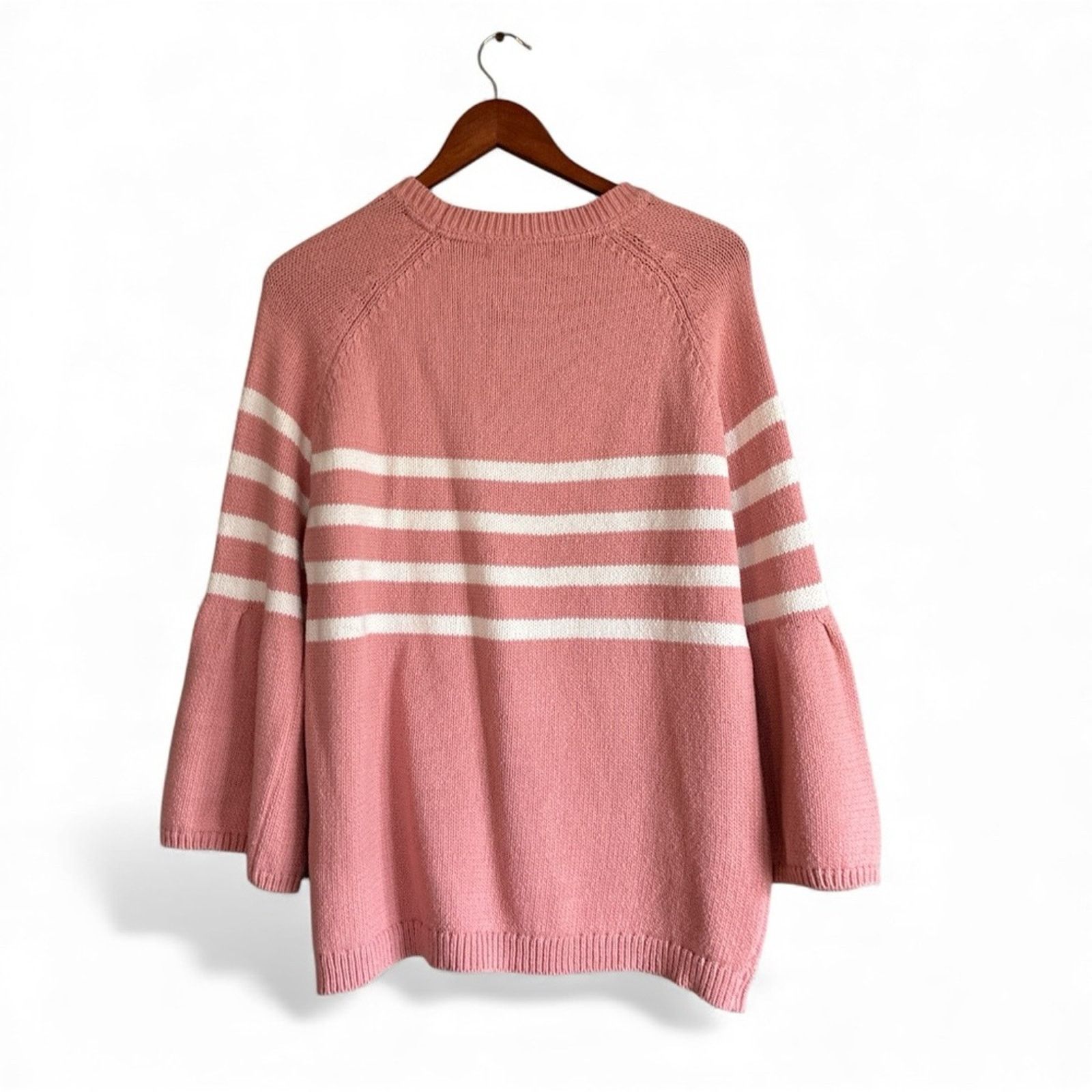 Boden Boden Arianna Jumper striped bell sleeve sweater Size L / US 10 / IT 46 - 6 Thumbnail