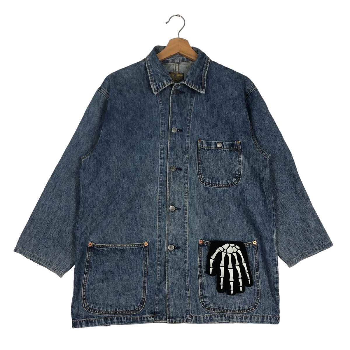 Buzz Rickson's 🔥80’s Denim Work Hikory Chore Jacket Valman Size US M / EU 48-50 / 2 - 2 Thumbnail