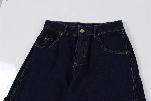 VIBE Men's loose wide-leg scimitar jeans with patch pockets Size US 34 / EU 50 - 4 Thumbnail