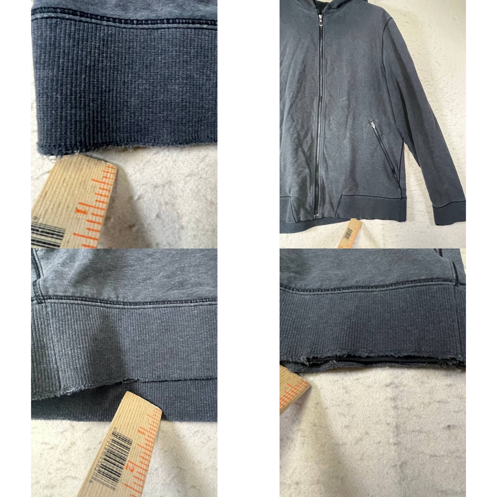 Lululemon Lululemon Cross Cut Hoodie Men XL Light Grey Distressed See Pics Zip Full Zip Size US XL / EU 56 / 4 - 9 Thumbnail