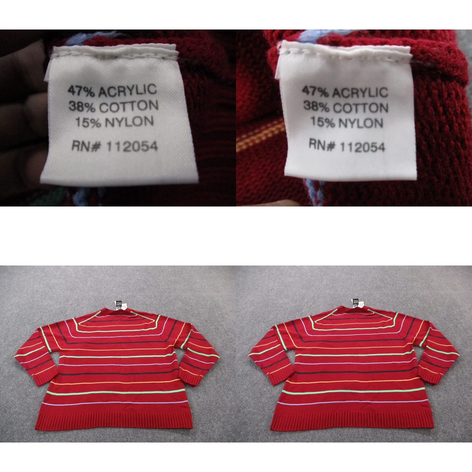 Vintage Nike Le Tigre Sweater Mens 3XL Red Striped Acrylic Knit Crew Neck Pullover Casual Preppy Winter Fall Style: Pullover, Lightweight, Thermal, Logo Size US XXL / EU 58 / 5 - 8 Thumbnail