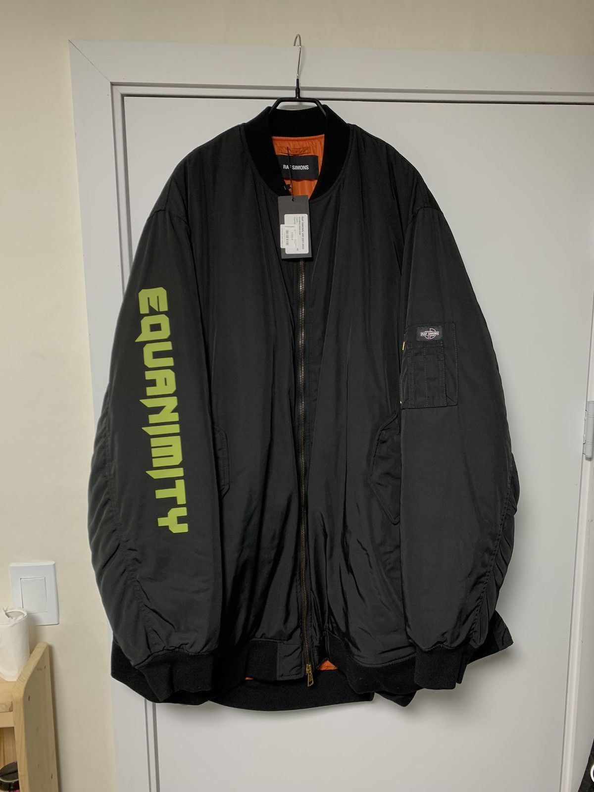 Raf Simons Raf Simons Equanimity Shirting Bomber Jacket - Black 48 Size US M / EU 48-50 / 2 - 1 Thumbnail