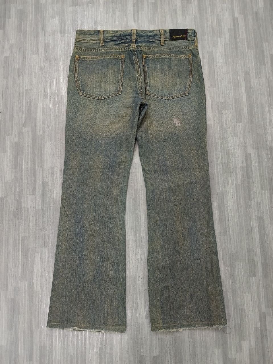 Japanese Brand FLARE RUSTY DENIM CRAFT PANTS Size US 32 / EU 48 - 3 Thumbnail