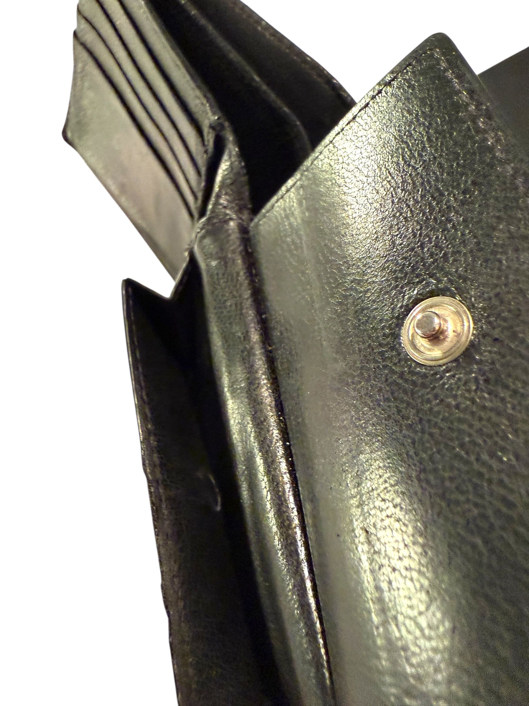 Balenciaga Vintage Balenciaga Leather Logo Bifold Wallet Size ONE SIZE - 4 Thumbnail
