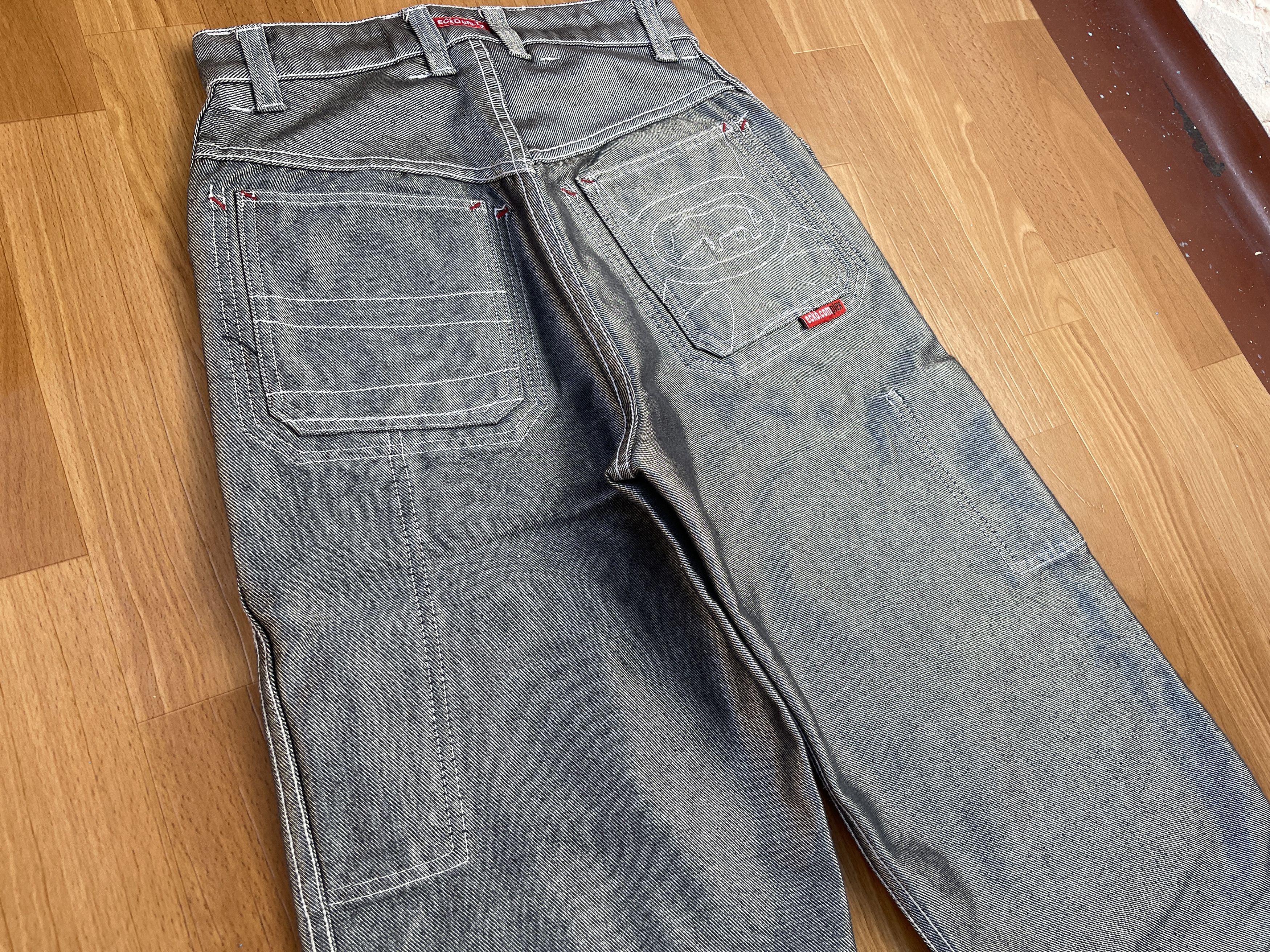Ecko Unltd. Ecko Unltd jeans, shiny silver metallic vintage baggy Y2K 26 Size US 26 / EU 42 - 4 Thumbnail