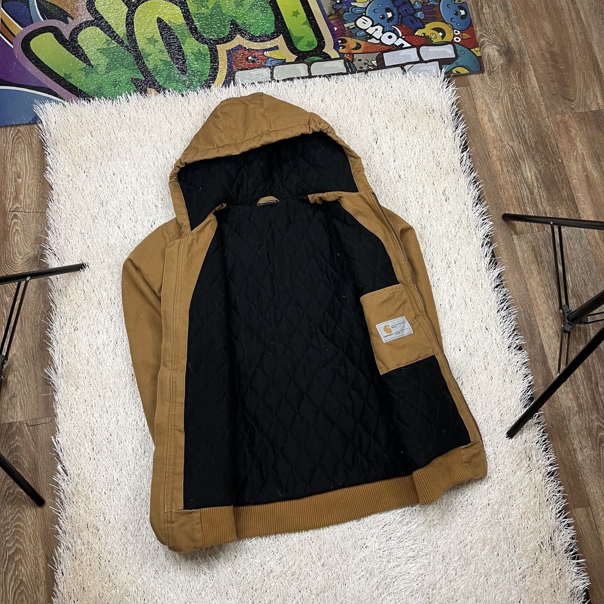 Carhartt Carhartt Active Jacket Hooded Full Zip Coat Youth XL Mens S Size US S / EU 44-46 / 1 - 3 Thumbnail