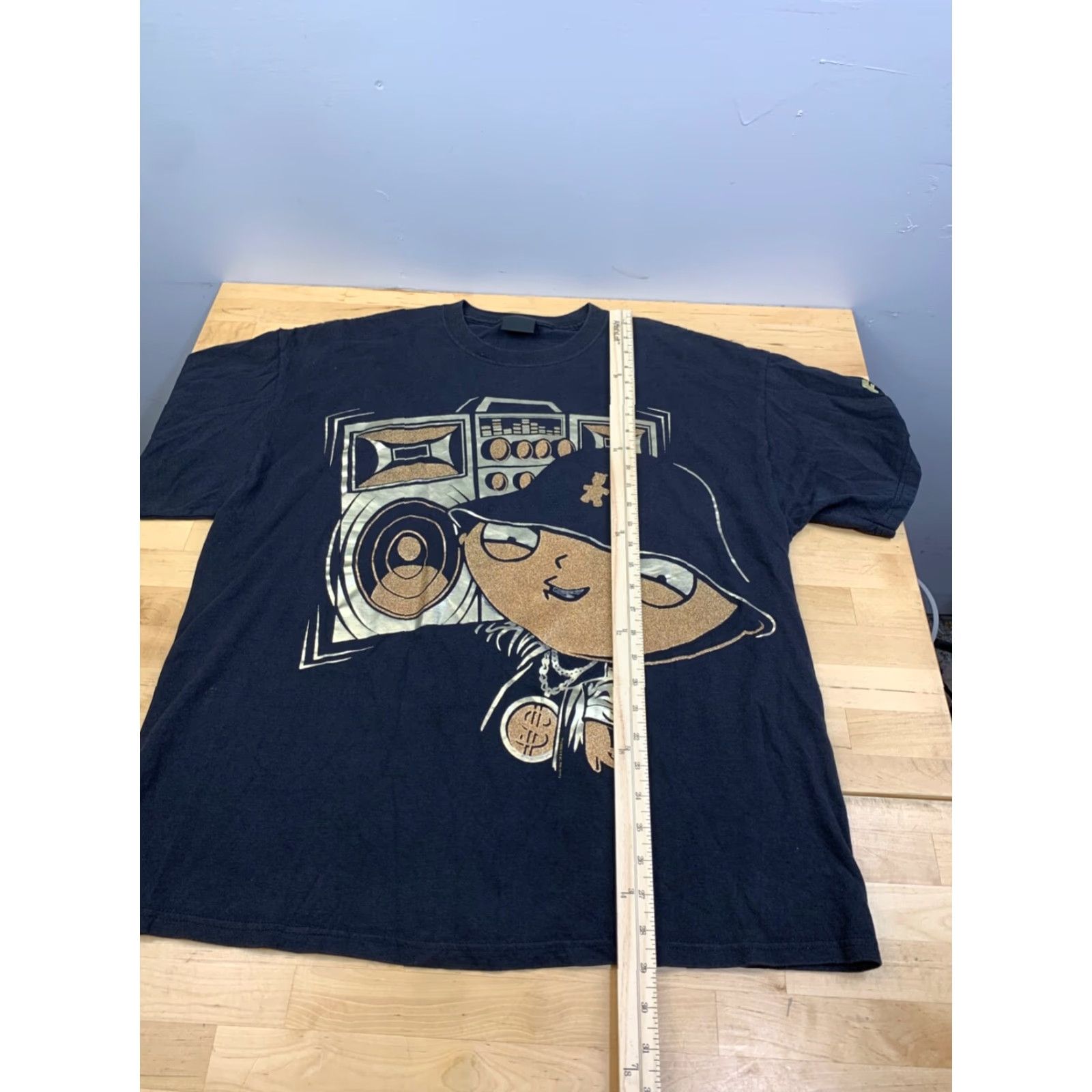 Changes VINTAGE Changes Stewie Family Guy Shirt Mens L Black Hip Hop Y2K Boom Box 11322 Size US L / EU 52-54 / 3 - 5 Thumbnail
