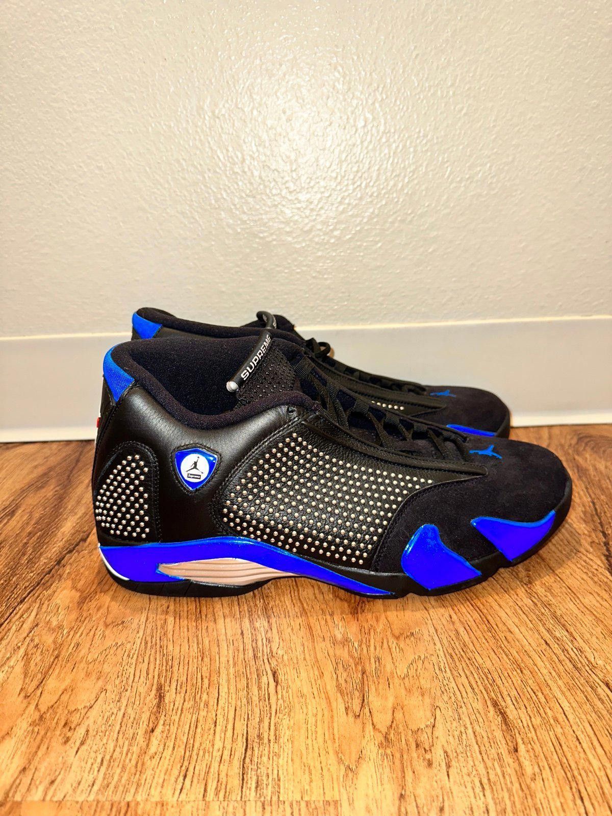 Jordan Brand Jordan 14 Retro Supreme Black Size US 9.5 / EU 42-43 - 1 Thumbnail