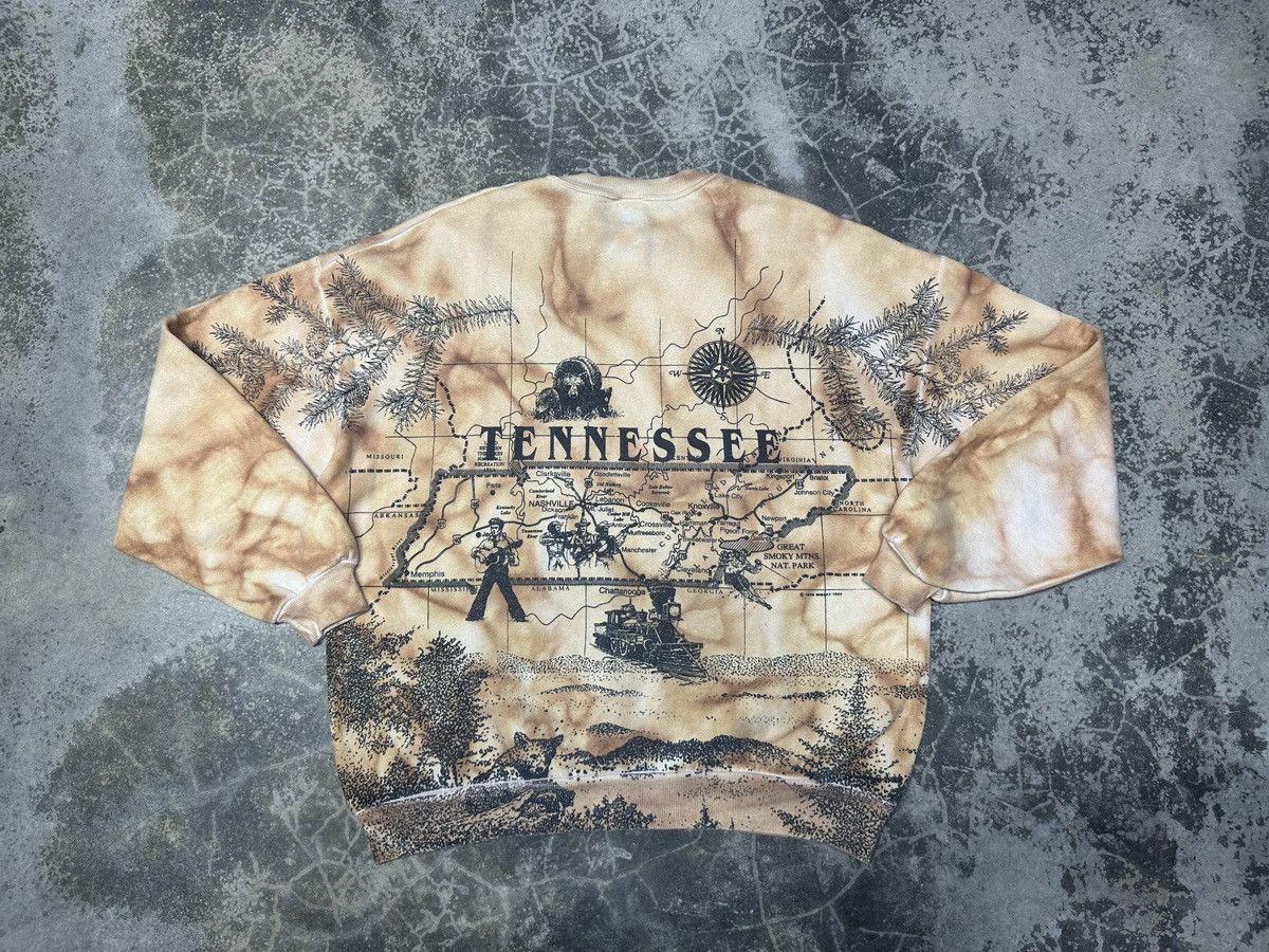 Vintage Vintage 1992 Sneaky Tees Tennessee Maps OVP sweatshirt Size US XL / EU 56 / 4 - 2 Thumbnail