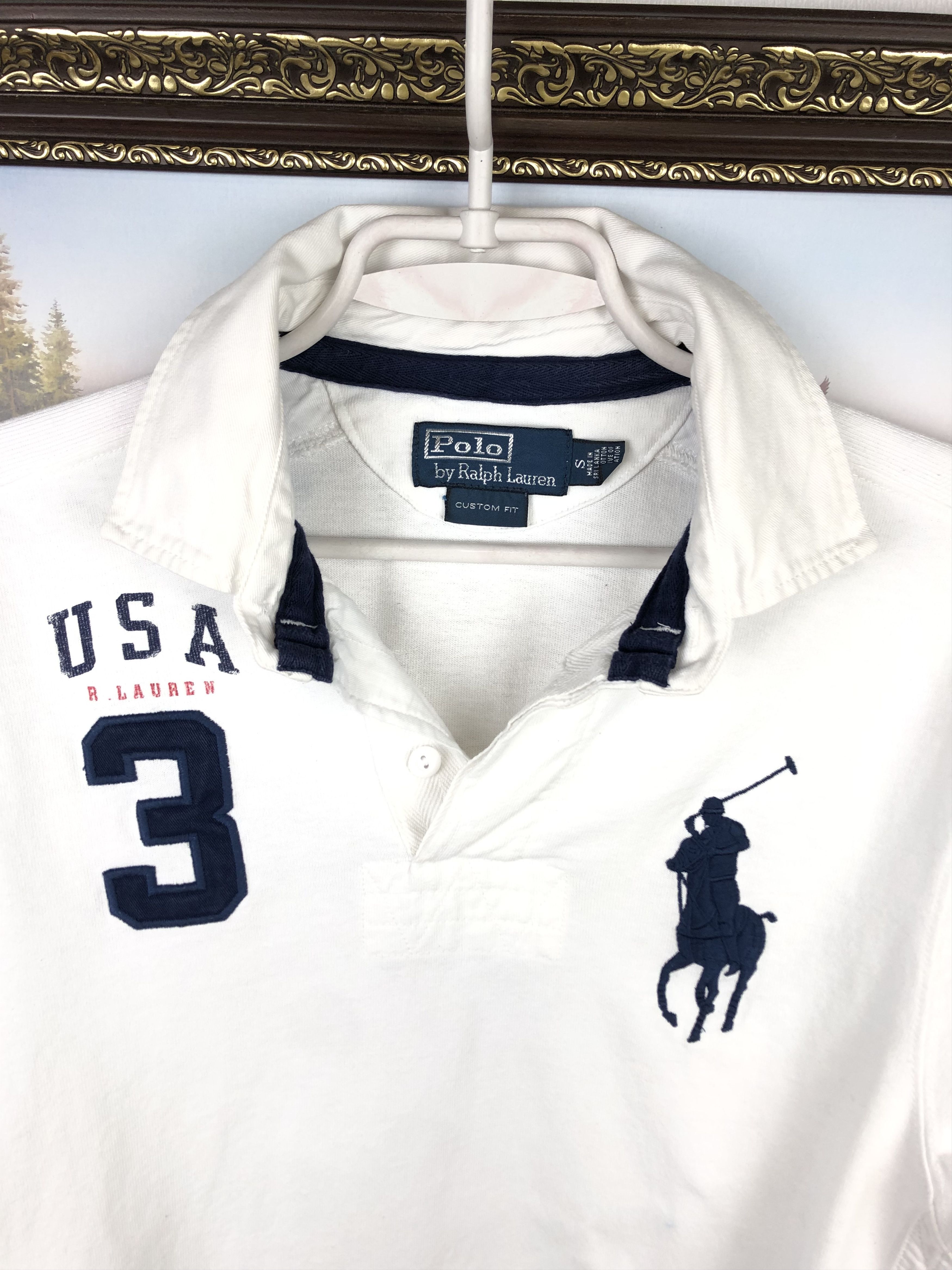 Polo Ralph Lauren Vintage Polo Ralph Lauren Rugby USA Shirt Mens Jersey Pony Size US S / EU 44-46 / 1 - 9 Thumbnail