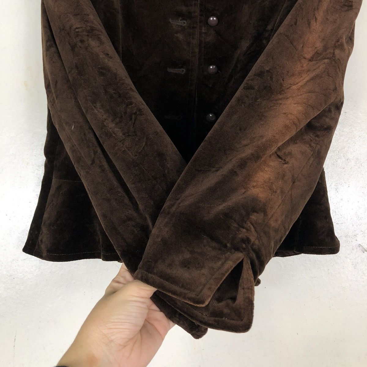 Vintage 🔥VINTAGE CROPPED VELVET JACKET DIFFUSION GUY LAROCHE PARIS Size XS / US 0-2 / IT 36-38 - 15 Thumbnail