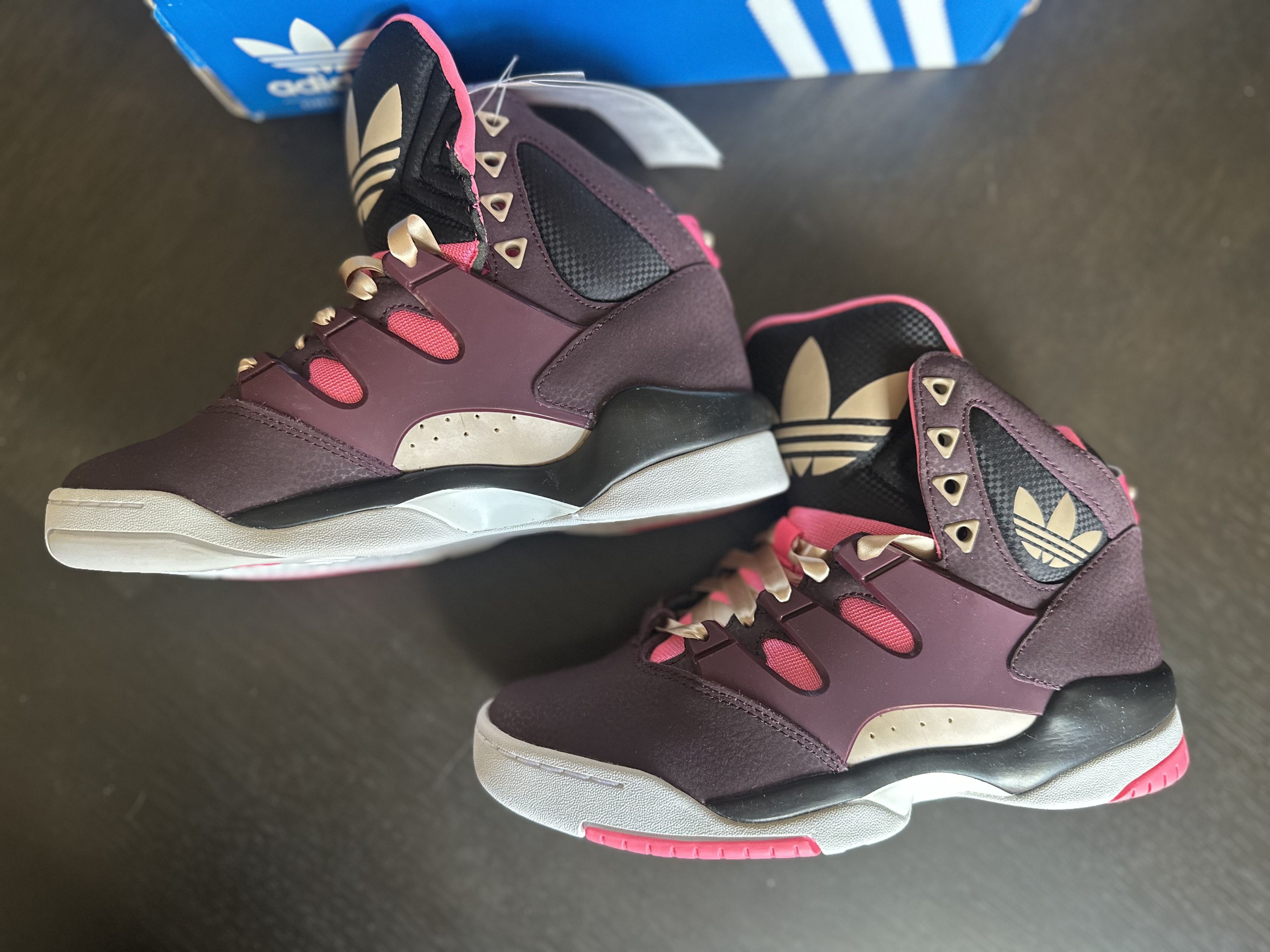 Adidas Adidas GLC Hi-Tops Q32921 Maroon – DS / Size US 6 Women Size US 6 / IT 36 - 4 Thumbnail