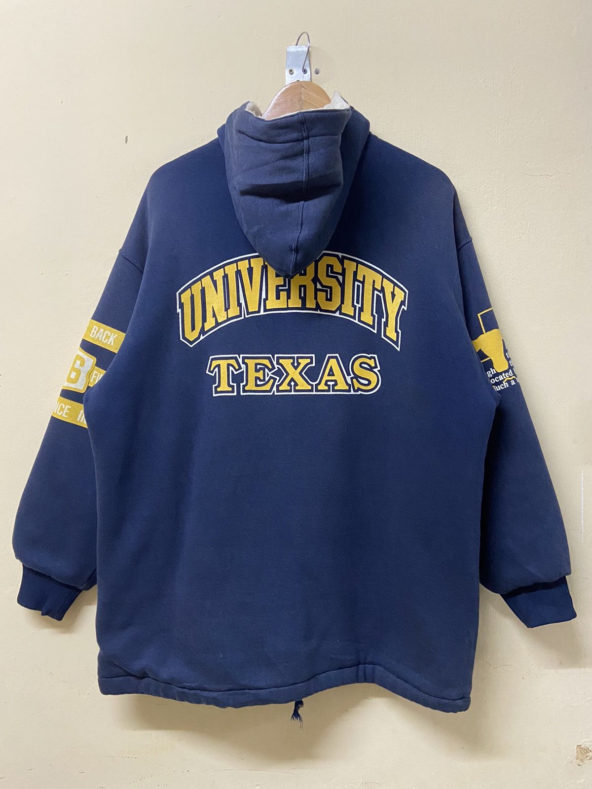 Japanese Brand × Kappa × Vintage Vintage University Of Texas Kappa Sherpa Hoodie Size US XL / EU 56 / 4 - 9 Thumbnail