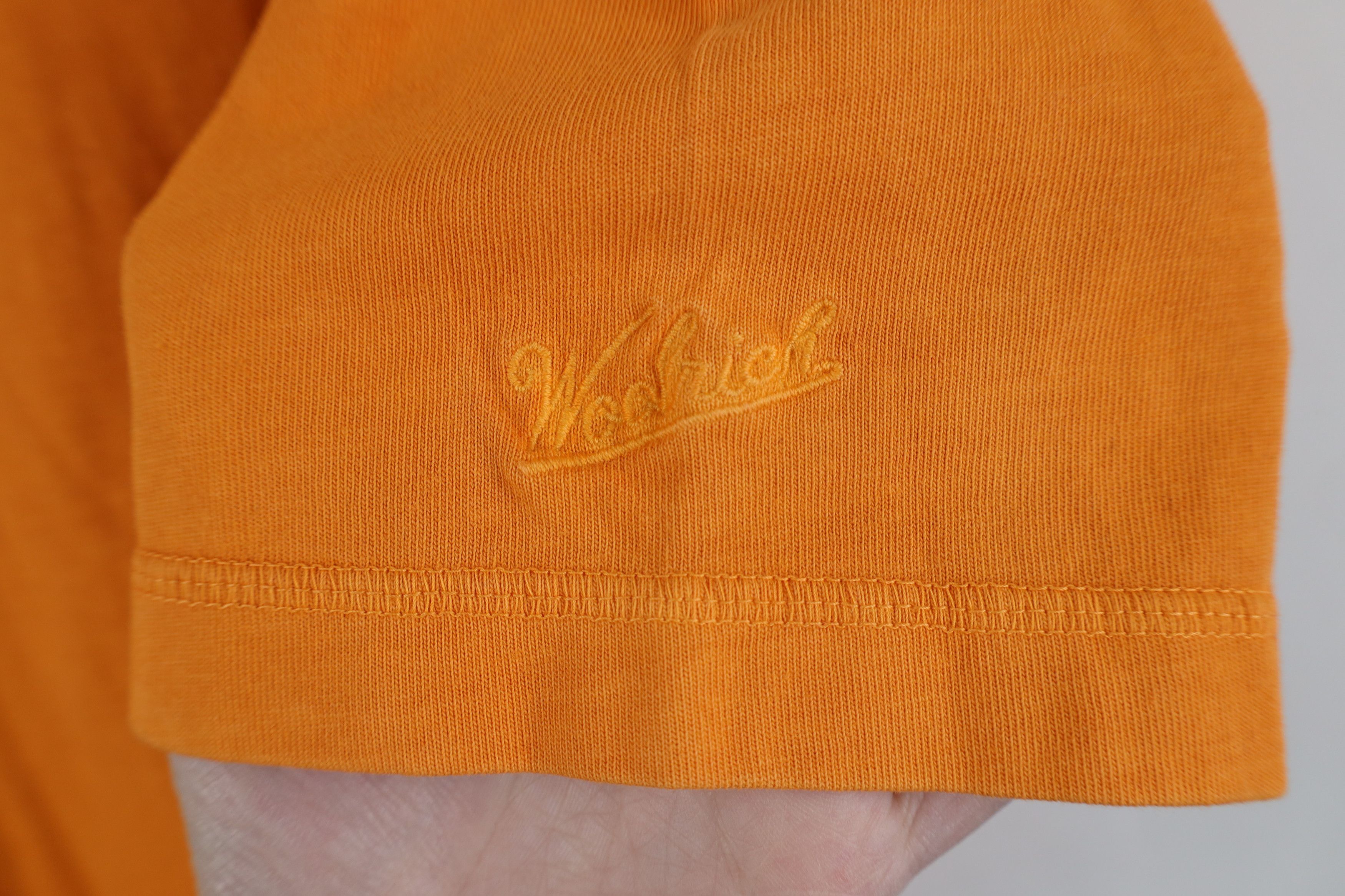 Woolrich Woolen Mills Deadstock Vintage Y2K Woolrich Dye T-Shirt Orange Cotton Size US L / EU 52-54 / 3 - 4 Thumbnail