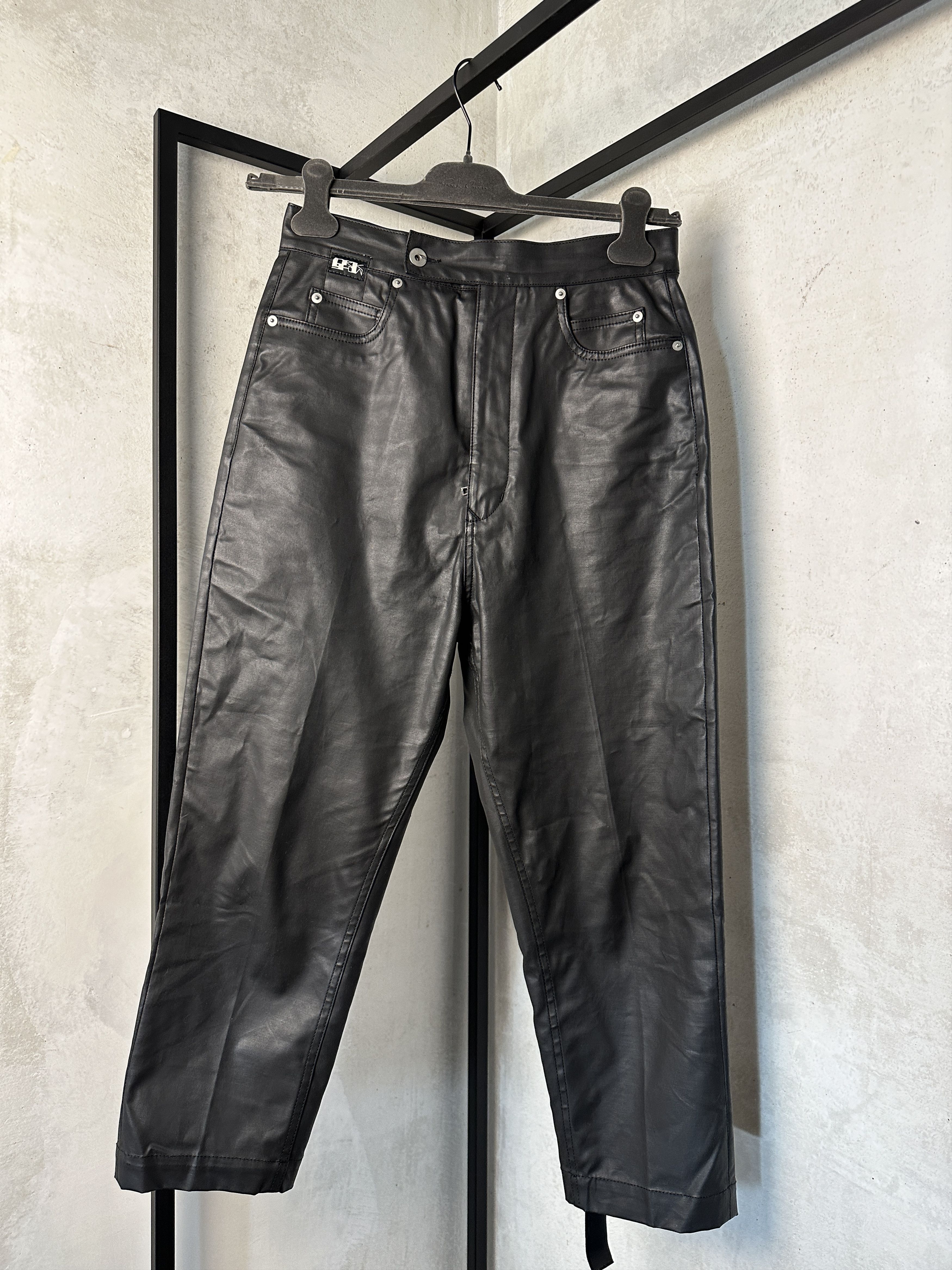 Rick Owens Drkshdw Rick Owens DRKSHDW Bolans Black Cropped Pant Size 28" / US 6 / IT 42 - 2 Thumbnail