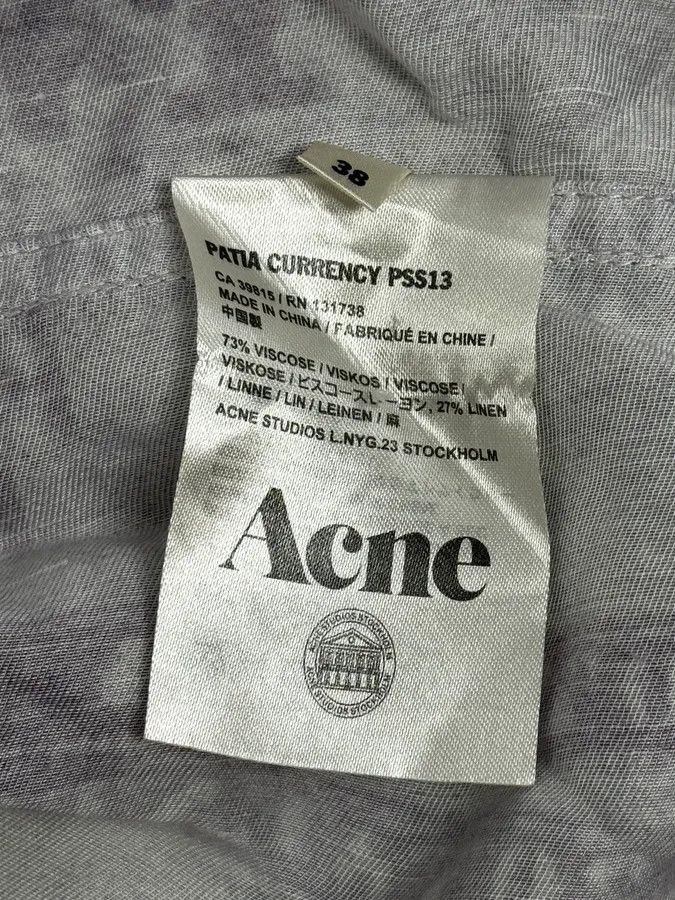 Acne Studios SS2013 Acne Studios Purple Dollar Short Sleeve Shirt Size US S / EU 44-46 / 1 - 11 Thumbnail