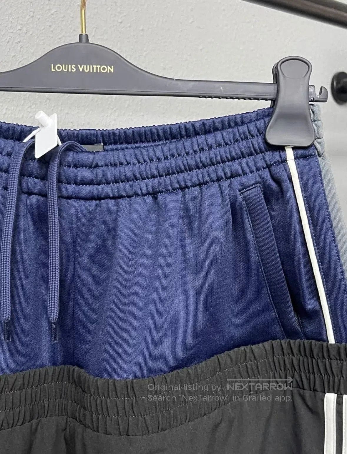 Balenciaga Balenciaga Black Blue double layer Paneled Sweatpants. Size US 30 / EU 46 - 4 Thumbnail