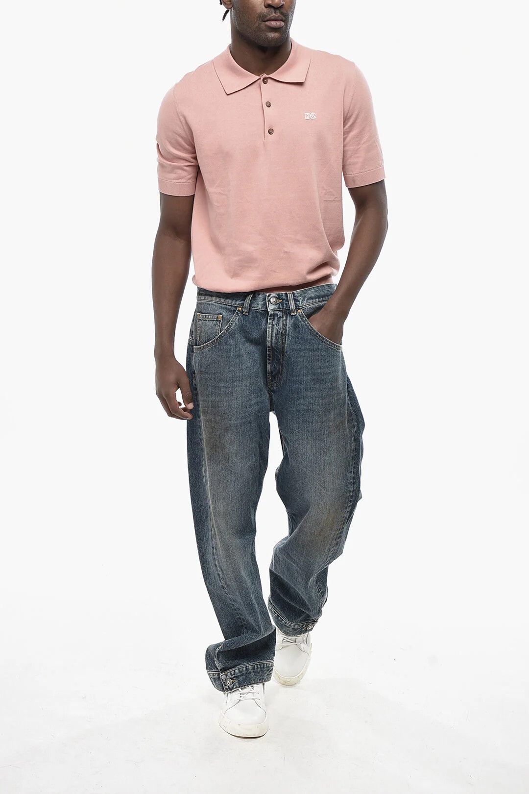 Palm Angels og1mm0326 Mom Fit Jeans in Blue Size US 36 / EU 52 - 4 Thumbnail