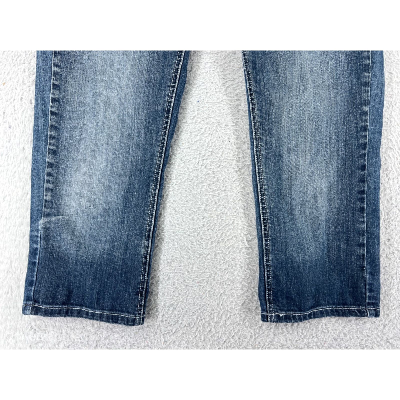 Vintage Downeast Blue Denim Capri Jeans Women 8 Slim Crop 5-Pocket Cotton Blend Regular Rise Size 30" / US 8 / IT 44 - 6 Thumbnail