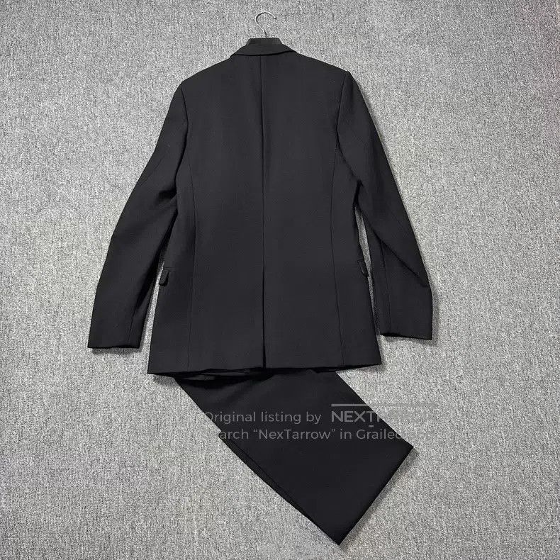 Dior Dior Black scarf bib suit Size 46R - 4 Thumbnail