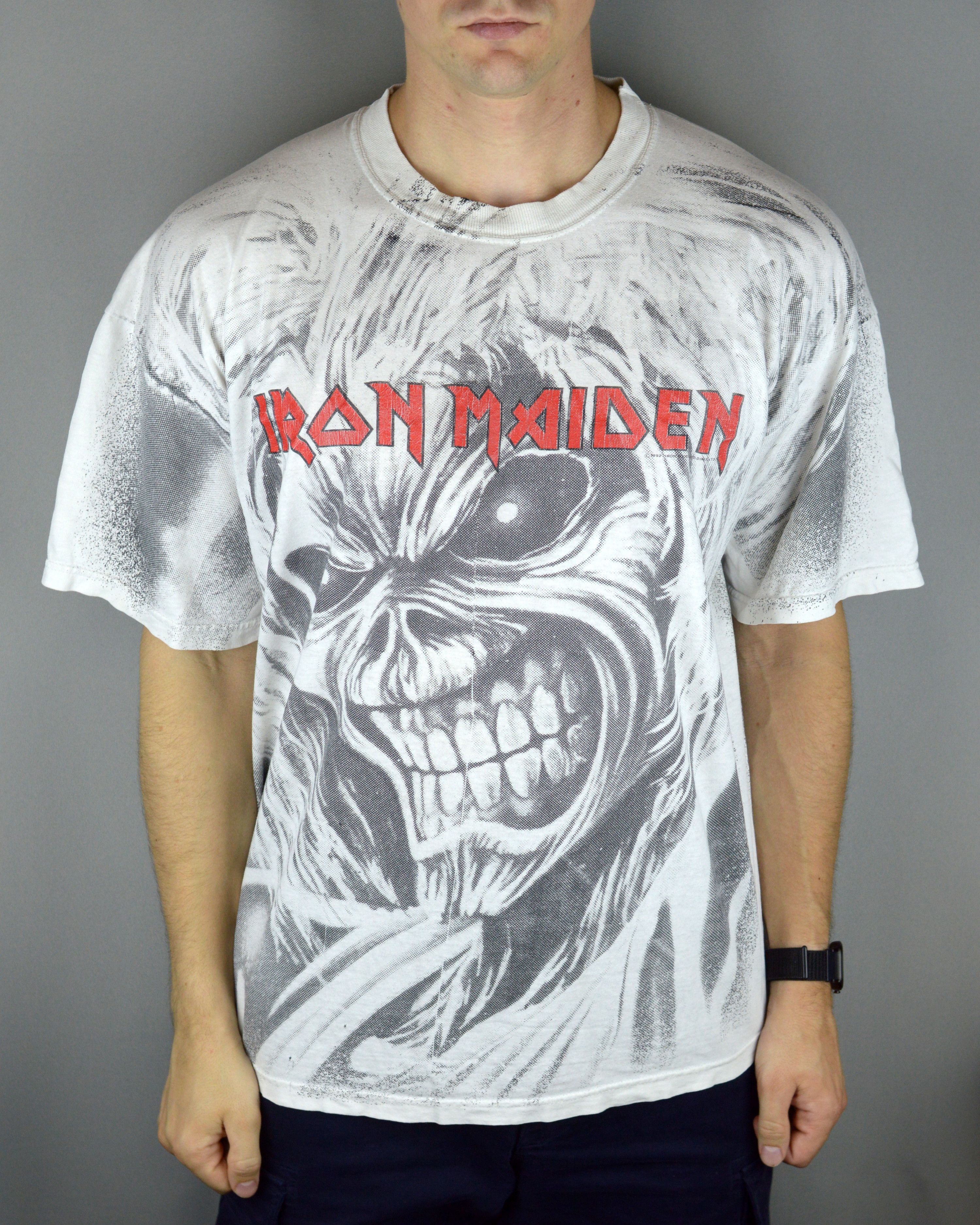 90s IRON MAIDENTシャツ Vintage 90's Iron Maiden T-shirt - Etsy