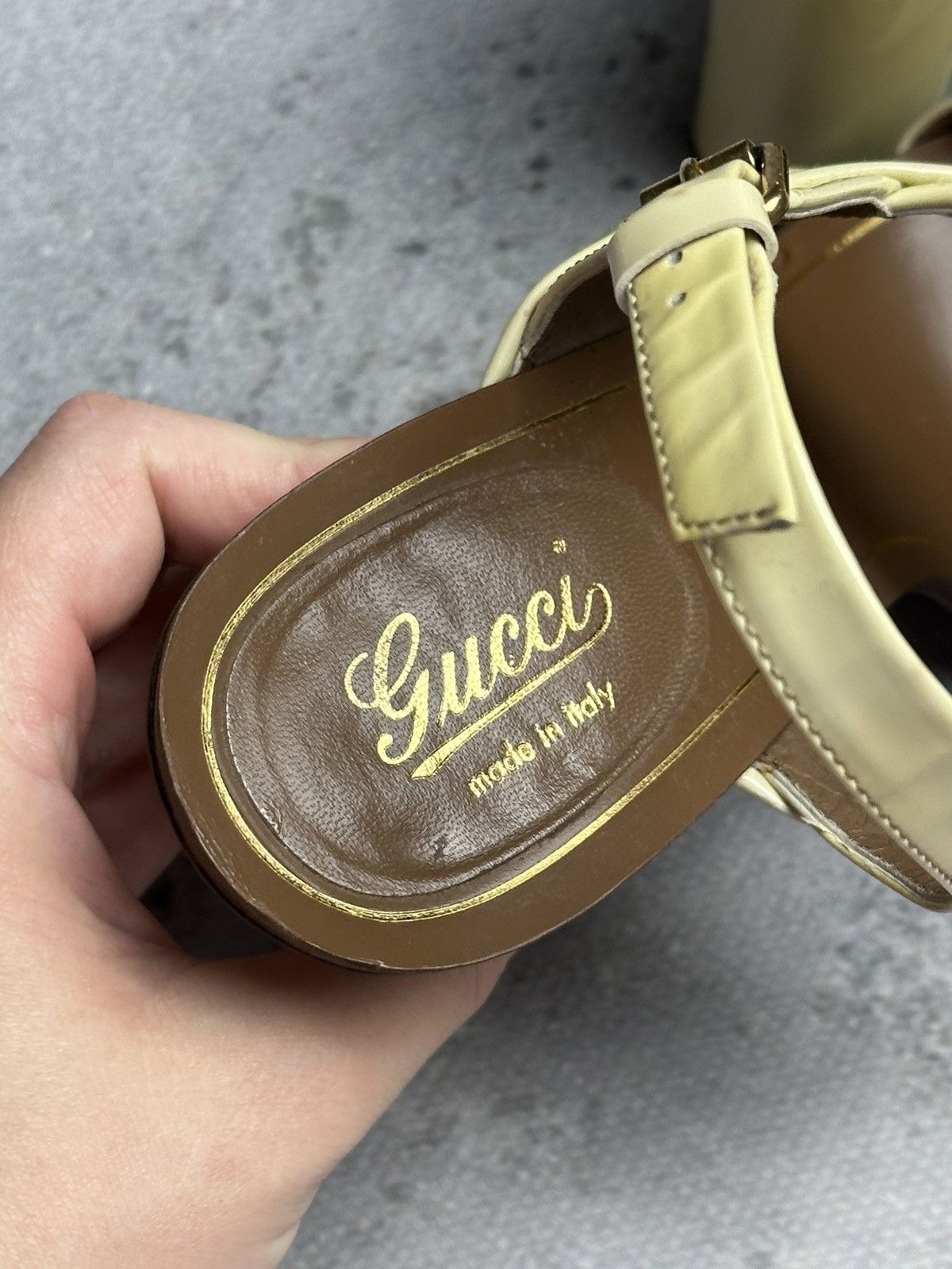 Gucci Gucci Leather Alyssa Horsebit Ankle Strap Sandals y2k Rare Size US 9 / IT 39 - 21 Thumbnail