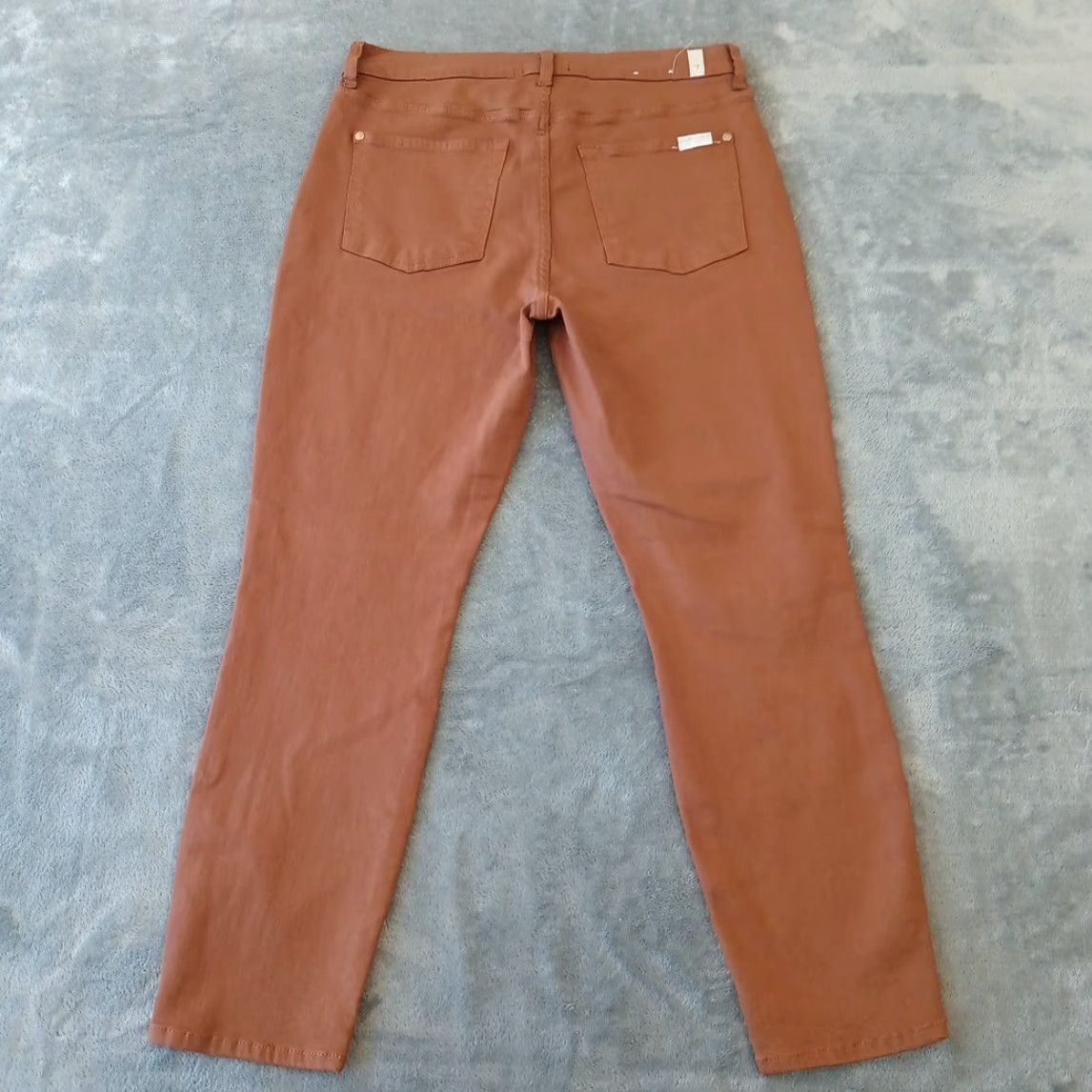 7 For All Mankind 7 For All Mankind Jegging Jeans Womens Size 31 Brown Stretch 31x26 High Rise Boys? Size 24" / US 00 / IT 34 - 2 Thumbnail