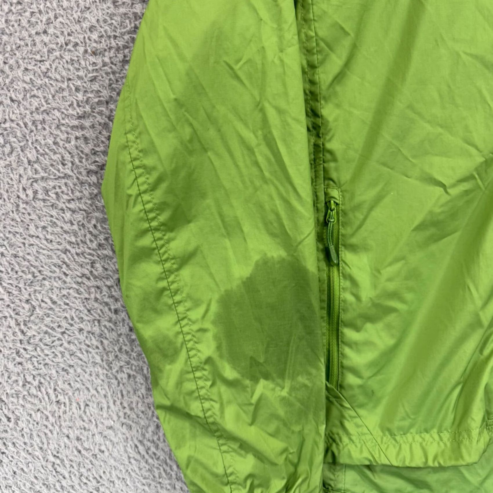 Vintage LL Bean Jacket Womens Medium Green Lightweight Hooded Windbreaker Nylon Full Zip Size M / US 6-8 / IT 42-44 - 4 Thumbnail