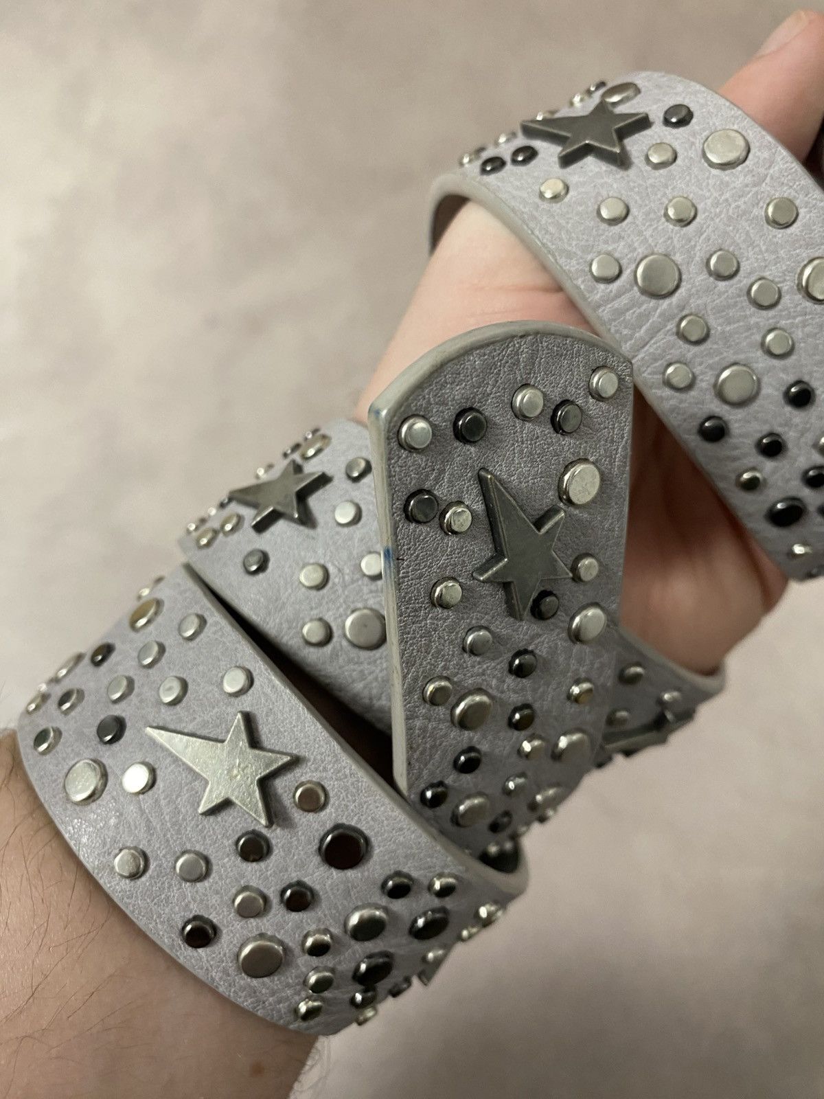 Japanese Brand × Vintage Belt vintage japanese distressed rhinestones simon style Size ONE SIZE - 2 Thumbnail