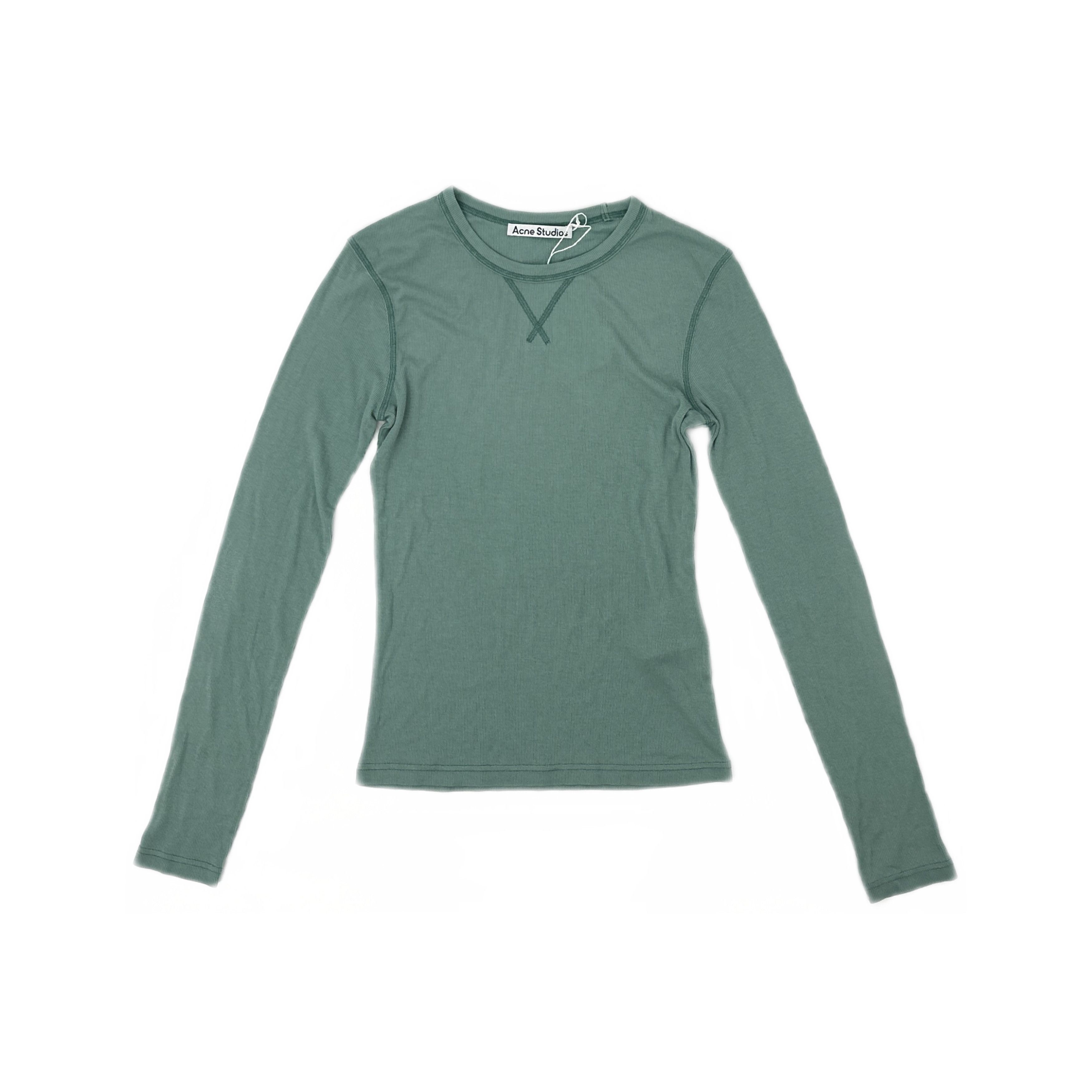 Acne Studios Acne Studios Logo Long Sleeve T-Shirt US XXS Size US XXS / EU 40 - 1 Thumbnail