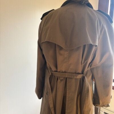 Other Vintage Trench Coat Classic Double Breasted Belted Long Rain Size S / US 4 / IT 40 - 10 Thumbnail