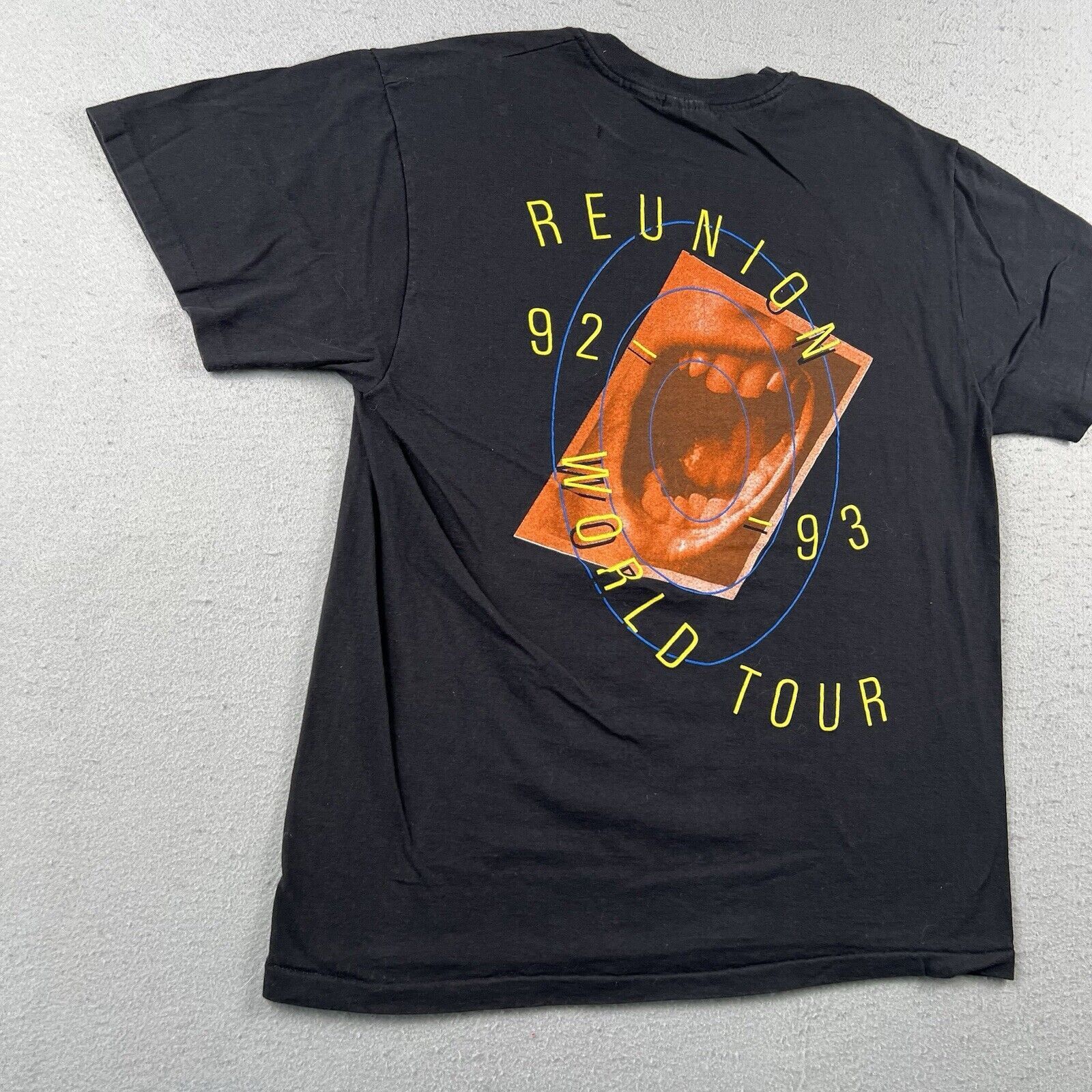 Hanes 1992 Foreigner Reunion World Tour Shirt Large Black Size US L / EU 52-54 / 3 - 21 Thumbnail