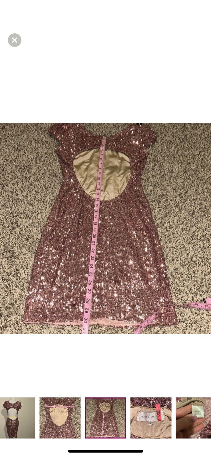Dress the Population Dress the population medium Gabriella sequin cocktail dress Size M / US 6-8 / IT 42-44 - 4 Thumbnail