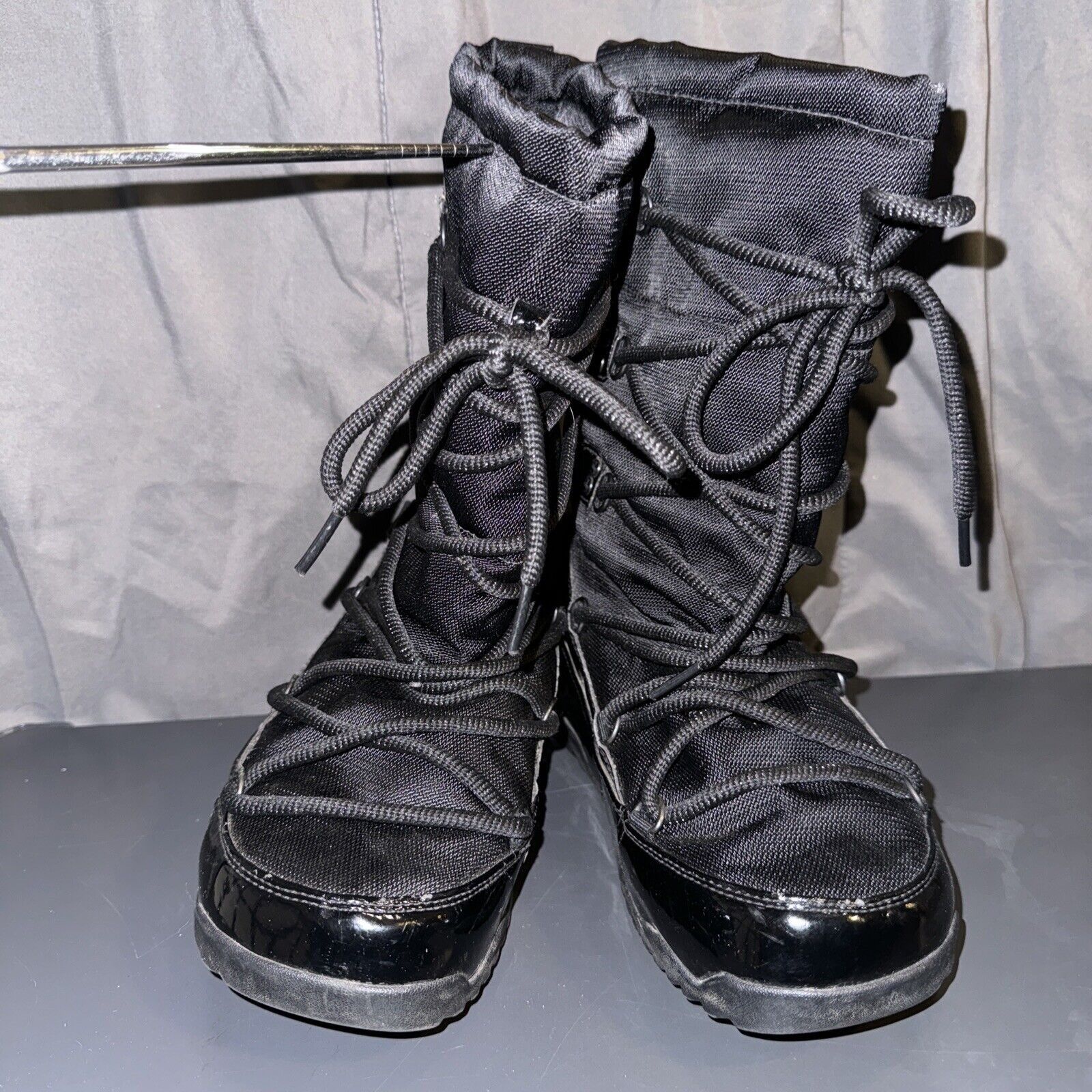 Other Fitflop Women’s 8 Black Leather Pilar Platform Chunky Boots Size US 8 / IT 38 - 8 Thumbnail