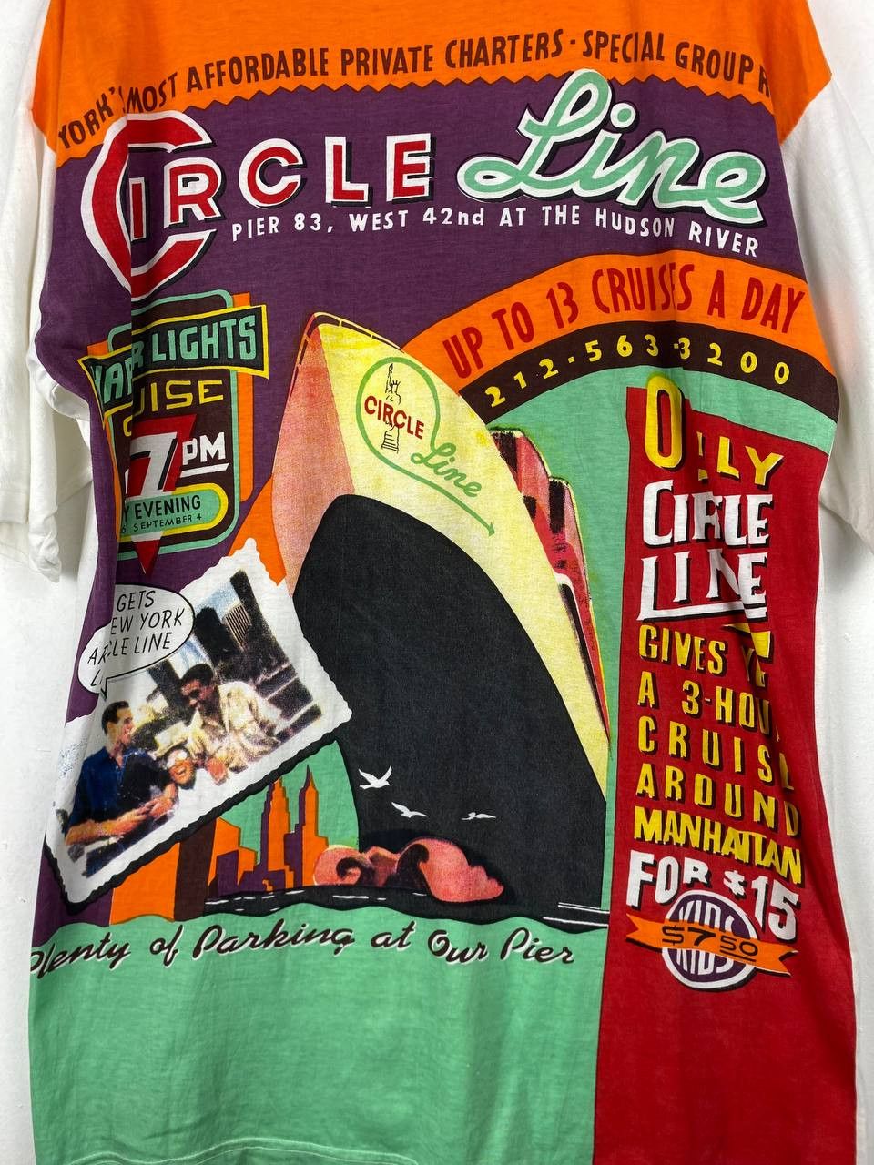 Vintage vintage 90s fullprint art tee very nice design Size US XL / EU 56 / 4 - 3 Thumbnail