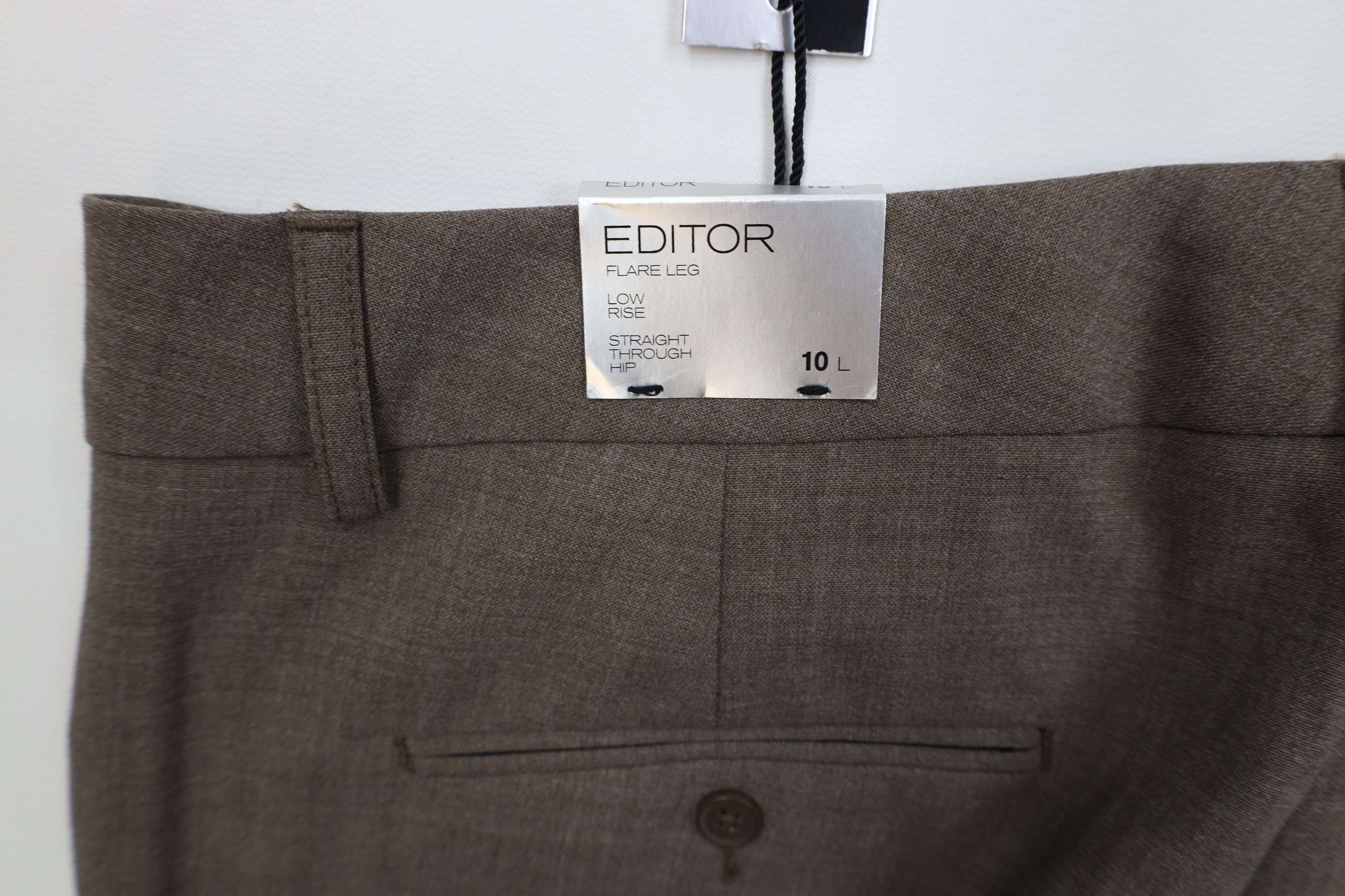 Express Deadstock Vtg Y2K Express Editor Wide Leg Chino Pants Size 32" / US 10 / IT 46 - 14 Thumbnail