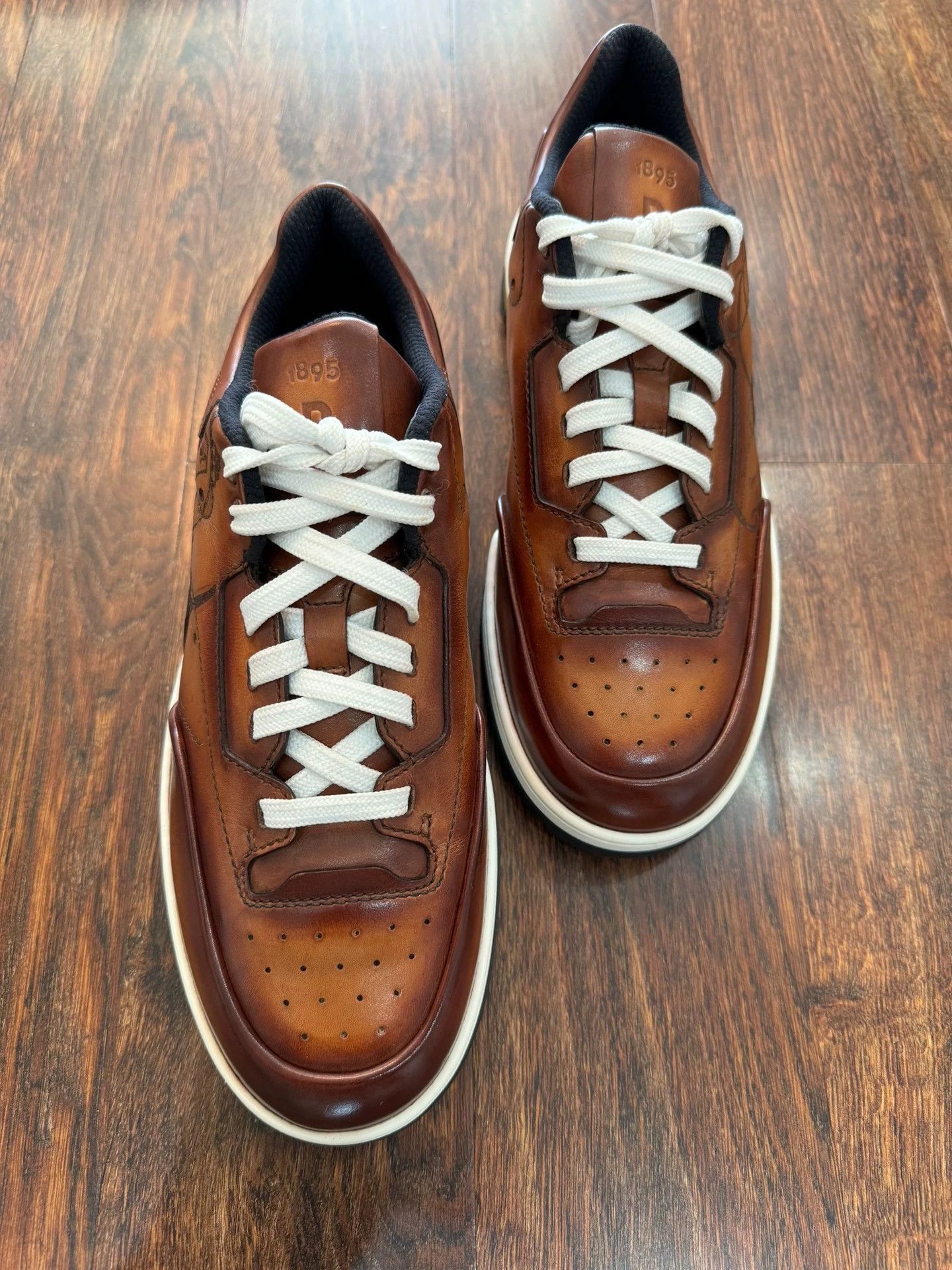 Berluti Brown Low-Top Leather Sneakers Size 7 Size US 7 / EU 40 - 1 Thumbnail