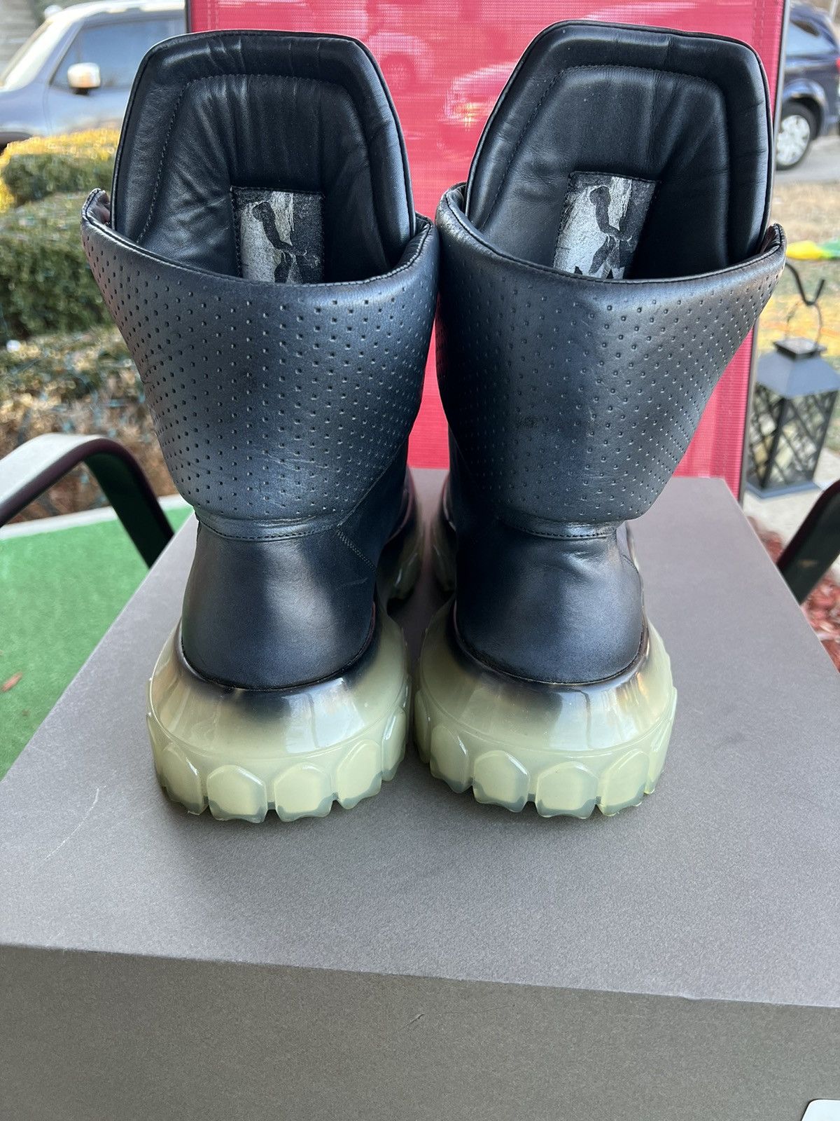 Rick Owens 2018 Tractor Dunks Gradient Black Size US 9 / EU 42 - 4 Thumbnail