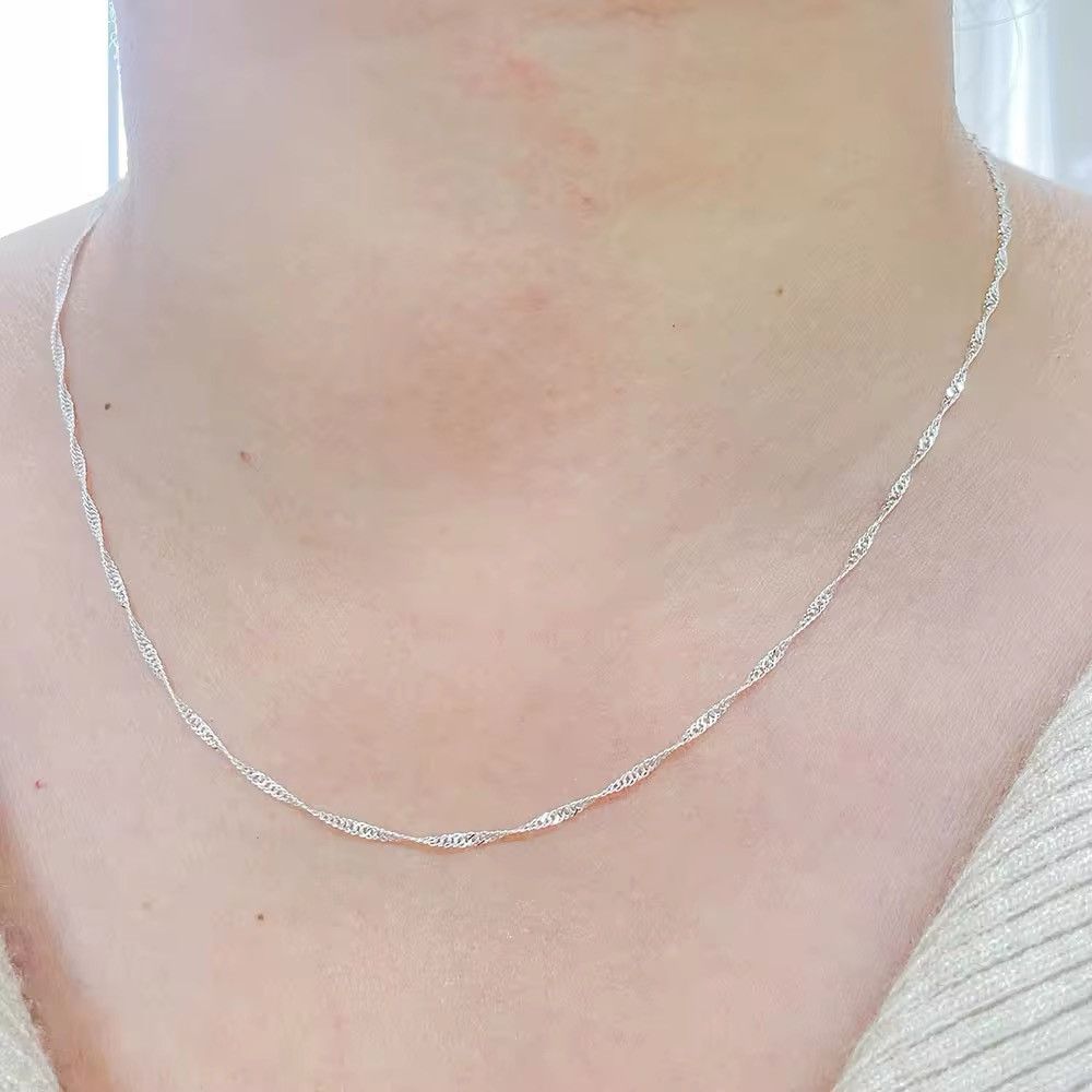 Jewelry × Vintage 1.5mm Water Wave Chain Necklace Size ONE SIZE - 1 Thumbnail