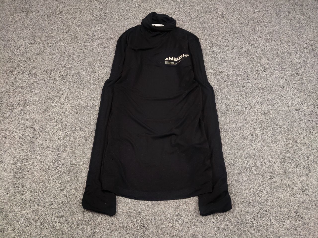 Ambush Design Ambush Japan jersey workshop turtleneck black long sleeve Size S / US 4 / IT 40 - 2 Thumbnail