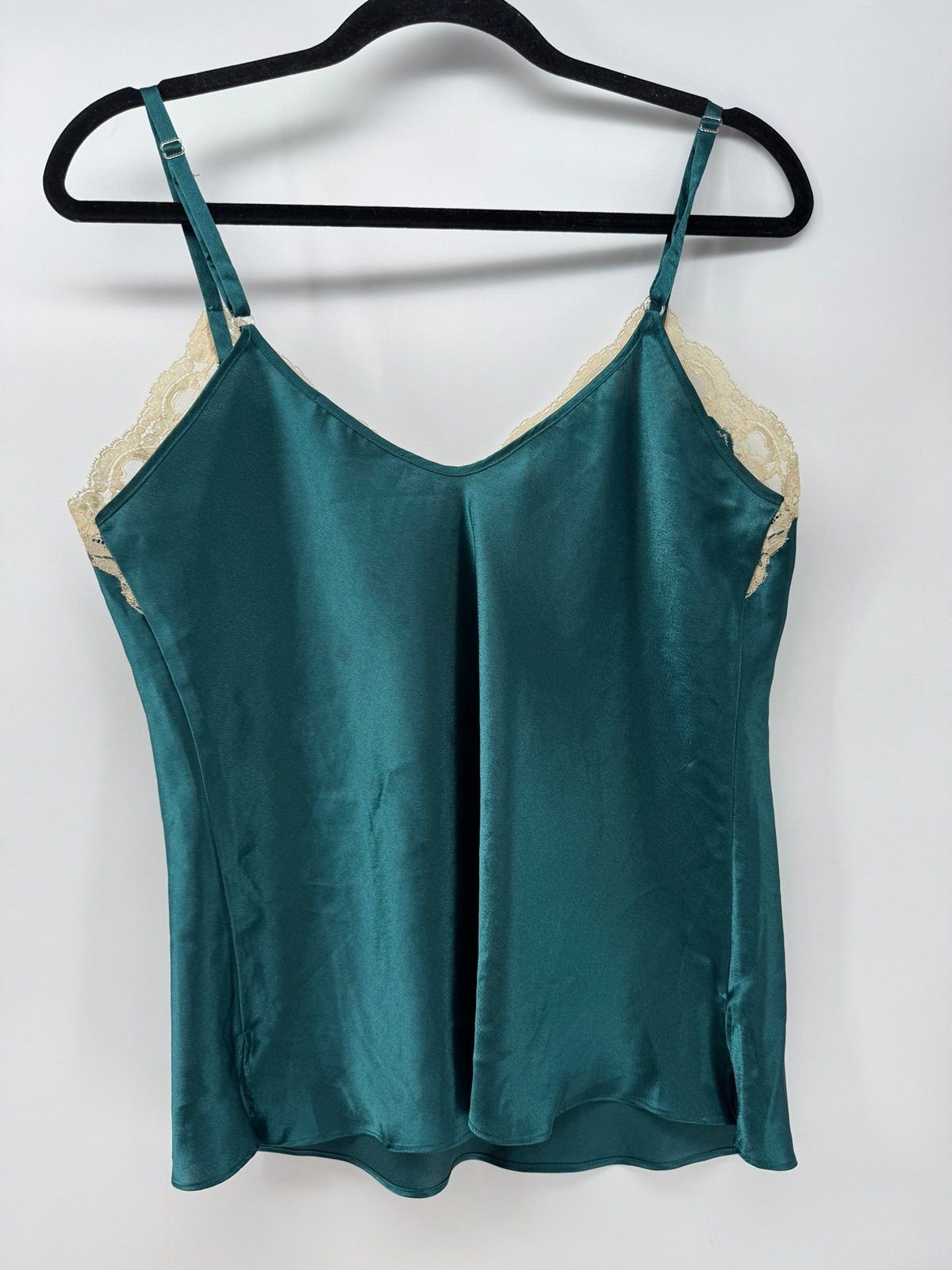 Oscar De La Renta Women's Oscar de la Renta Lingerie Camisole Green Lace Size Size M / US 6-8 / IT 42-44 - 3 Thumbnail