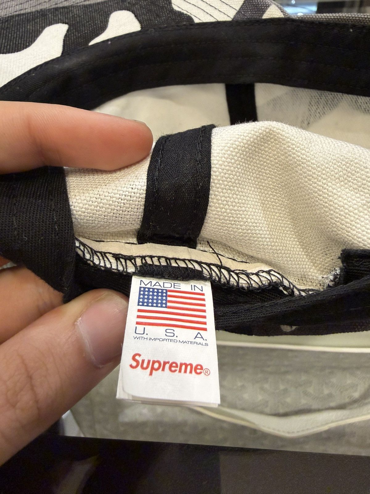 Supreme Supreme Pigment Coated Canvas S Logo 6-Panel - Snow Camo Size ONE SIZE - 3 Thumbnail