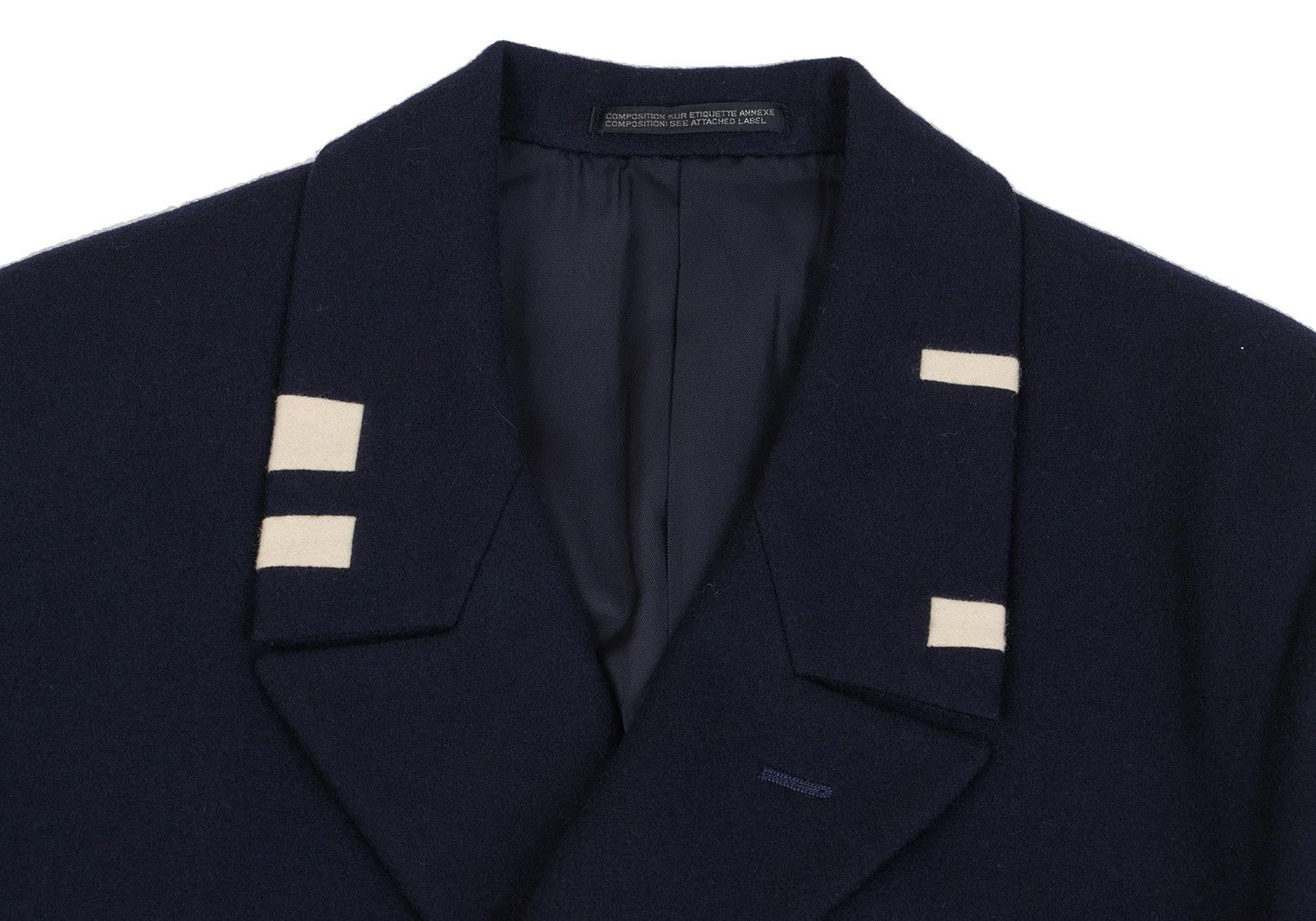 Yohji Yamamoto Yohji Yamamoto Wool Double Jacket Navy S Size US S / EU 44-46 / 1 - 3 Thumbnail