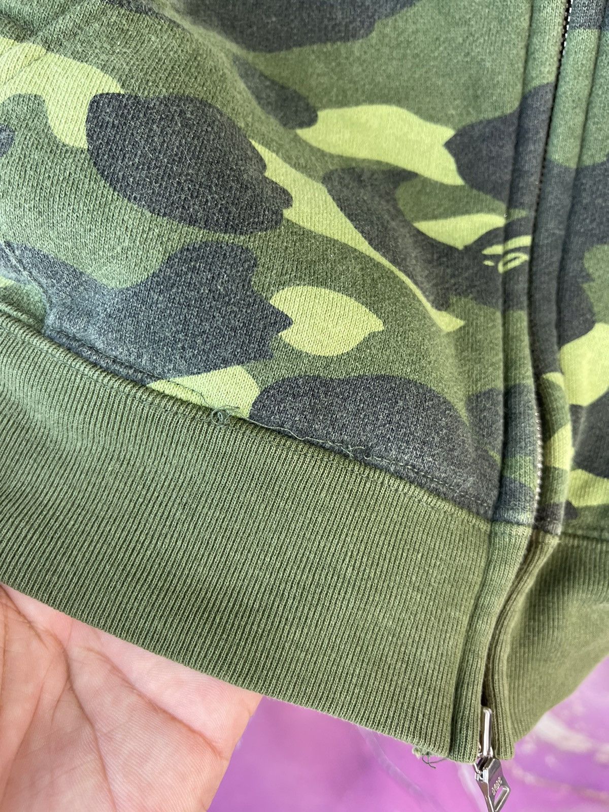 Bape × Nigo Bape 1st Green Camo Full Zip Hoodie Size XS / US 0-2 / IT 36-38 - 10 Thumbnail