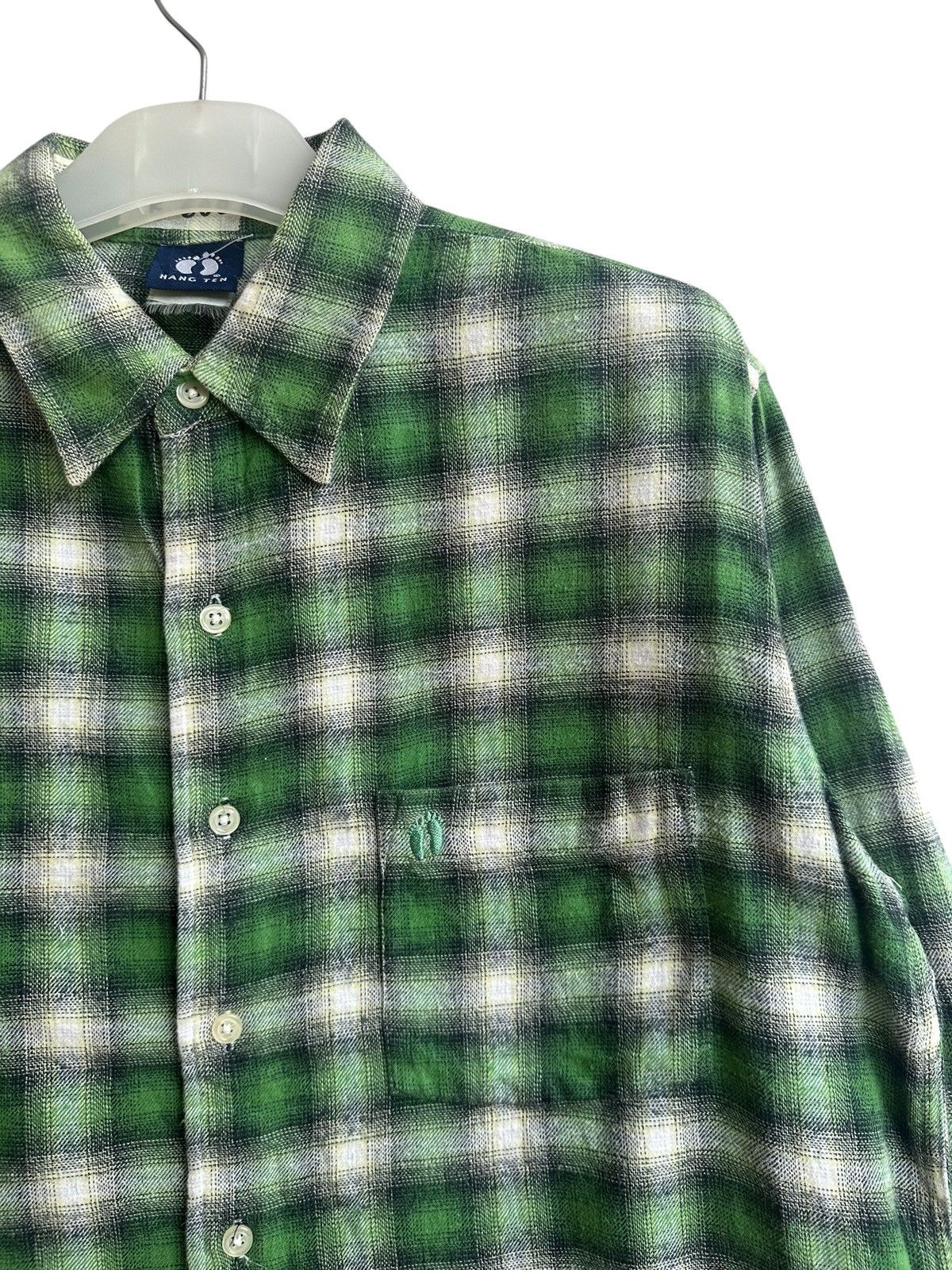 Hang Ten Hang Ten Classic Green Checked Flannel Size US M / EU 48-50 / 2 - 3 Thumbnail