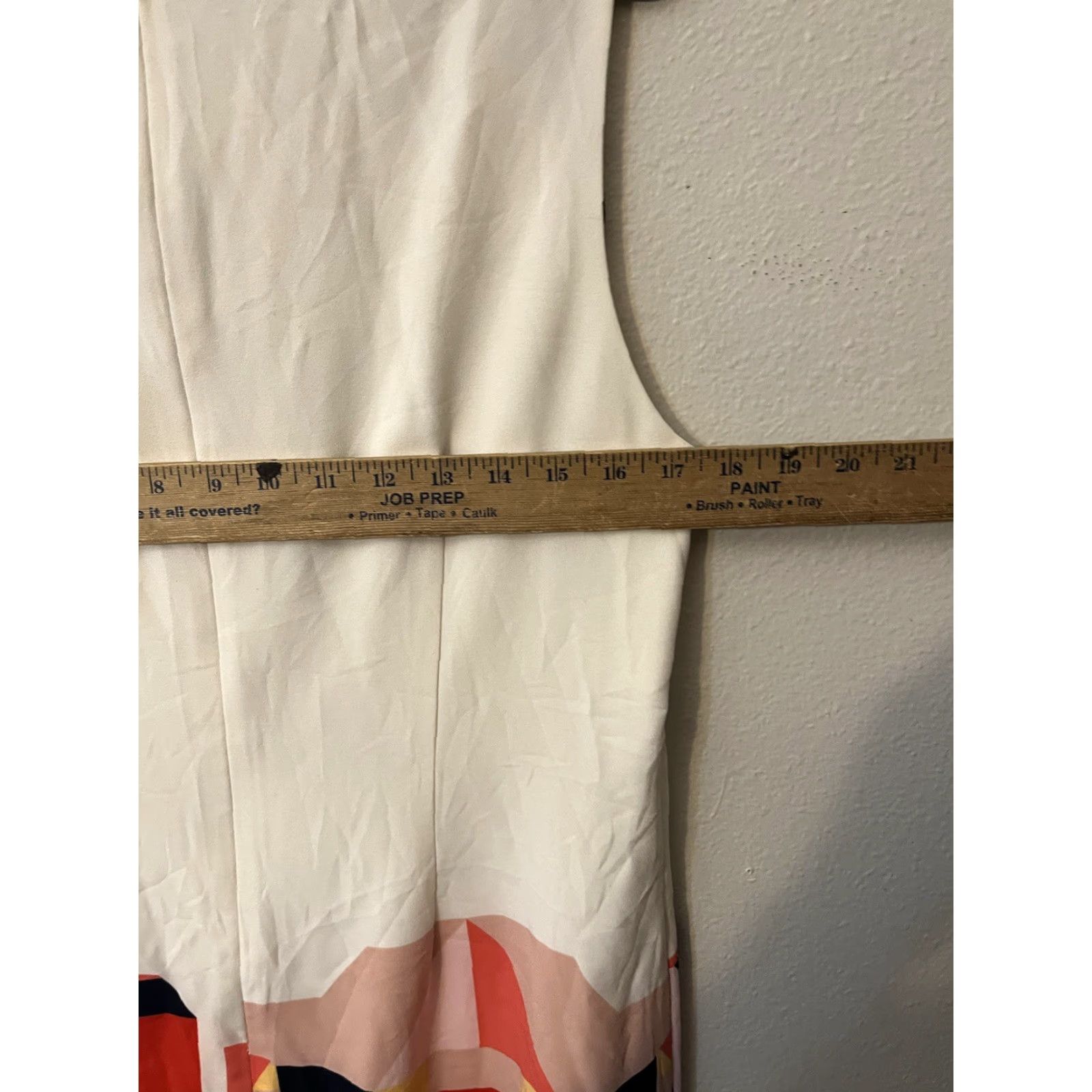 Vince Vince Dress Sleeveless Women 14 Multicolor White Knee Length Boat Neck Sheath Dress Size XL / US 12-14 / IT 48-50 - 4 Thumbnail
