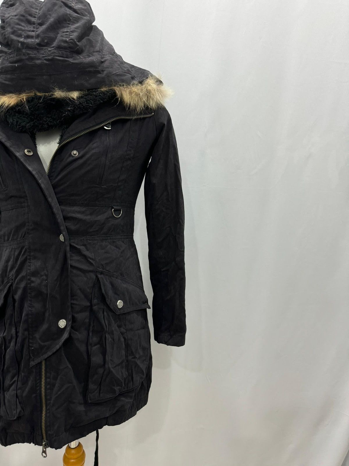 If Six Was Nine × Japanese Brand BARAK JAPAN Fur Hooded Parkas Jacket Size S / US 4 / IT 40 - 3 Thumbnail
