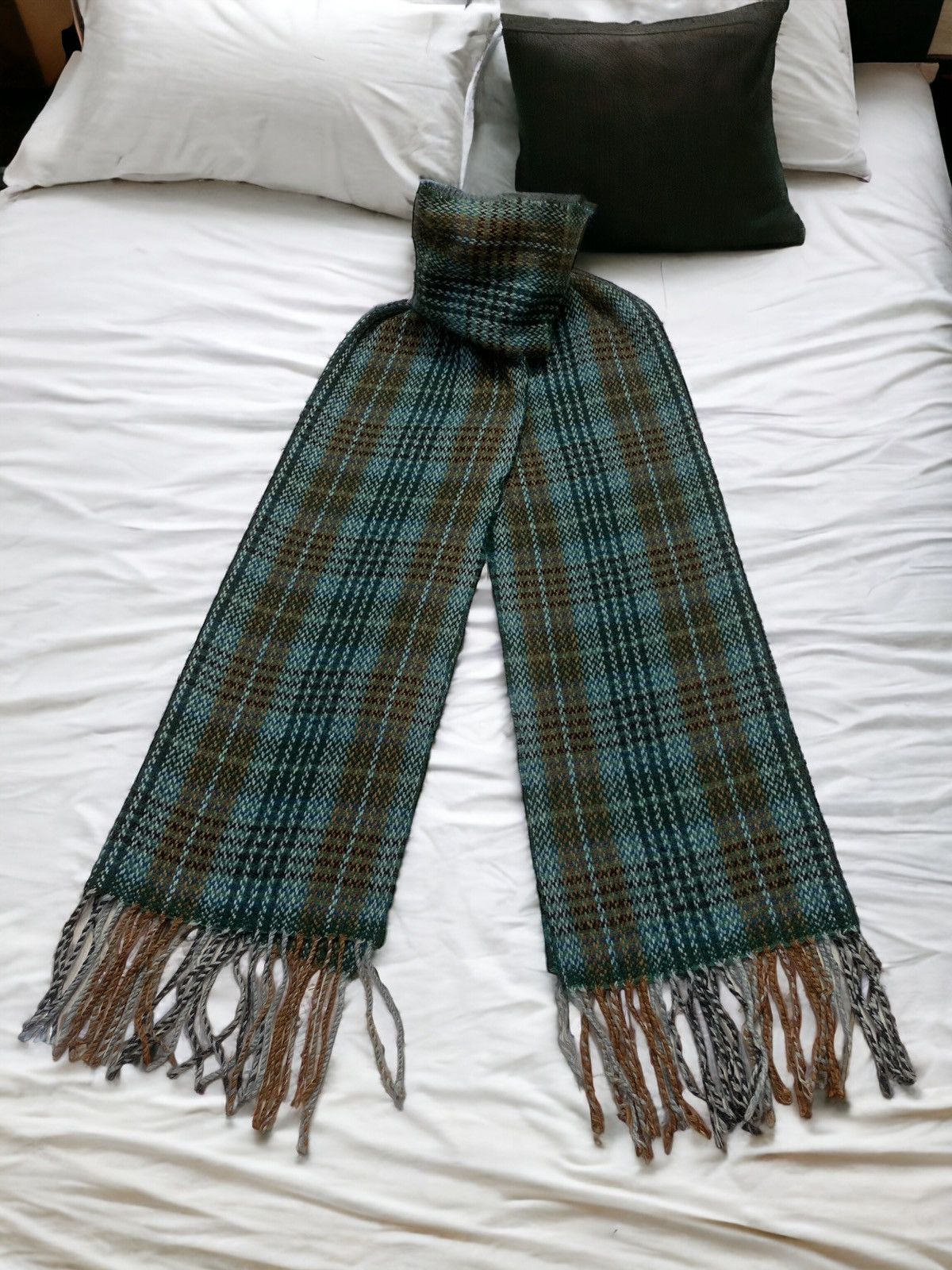 Alfred Dunhill × Vintage Vintage Dunhill Cashmere Made in Scotland Muffler Size ONE SIZE - 1 Thumbnail