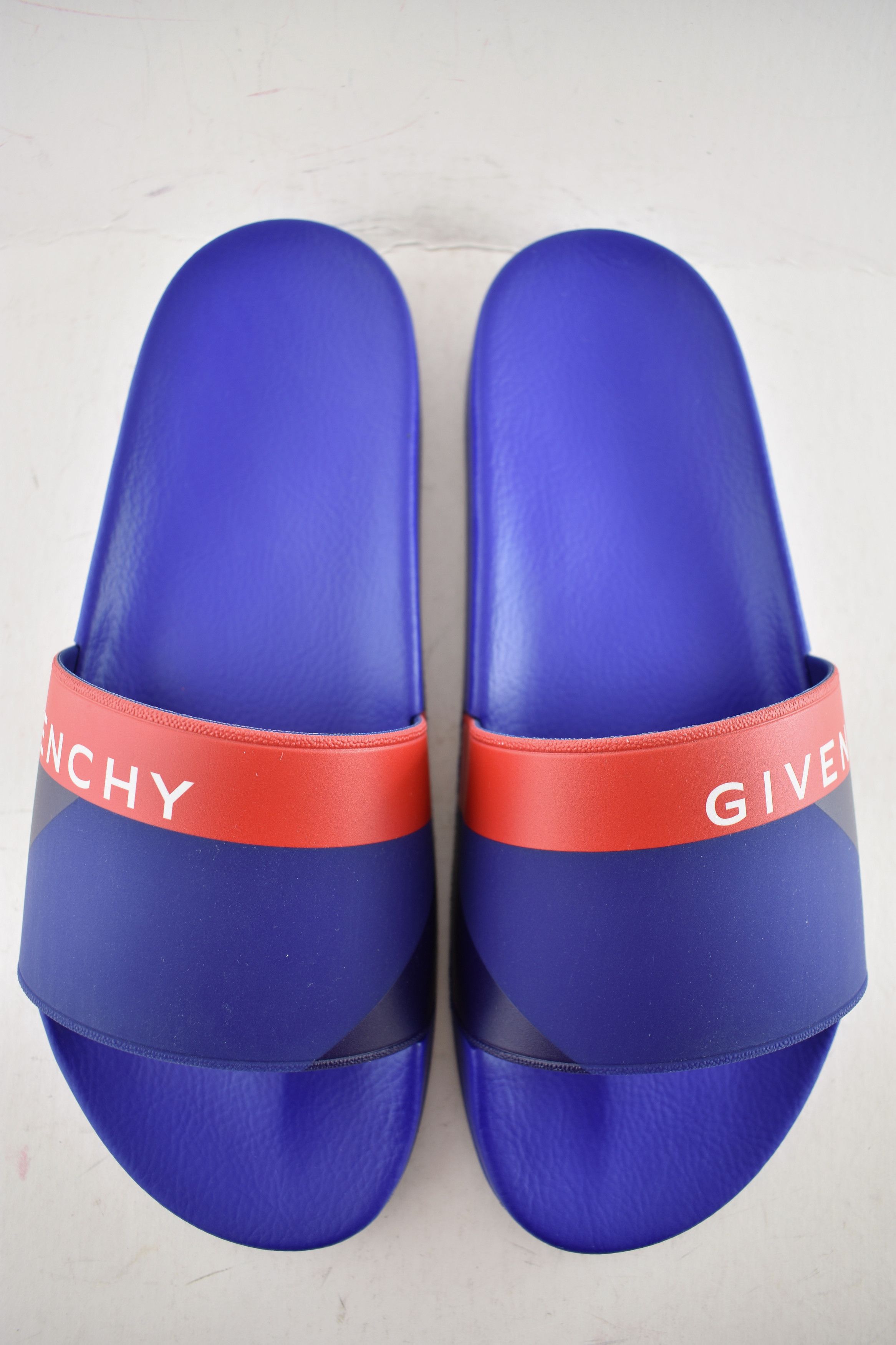 Givenchy Paris Red White Logo Rubber Pool Slide Sandal FlipFlop 44 11 Size US 11 / EU 44 - 7 Thumbnail